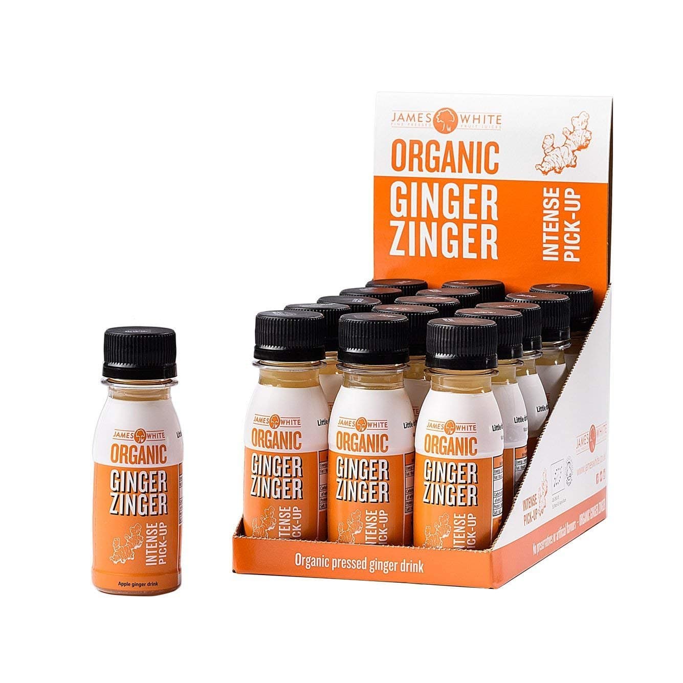 Zinger - Natural Shots 2.4 Oz (15 count) (Org Ginger & Apple)