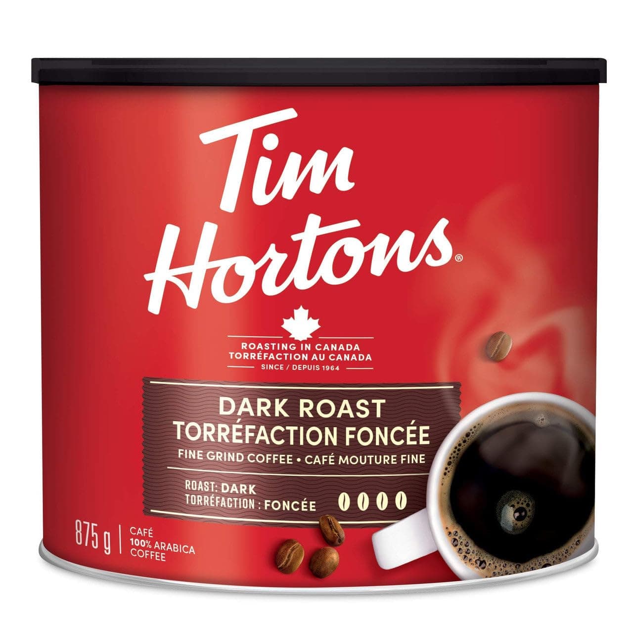 Tim Hortons dark roast 930 grams fine grind