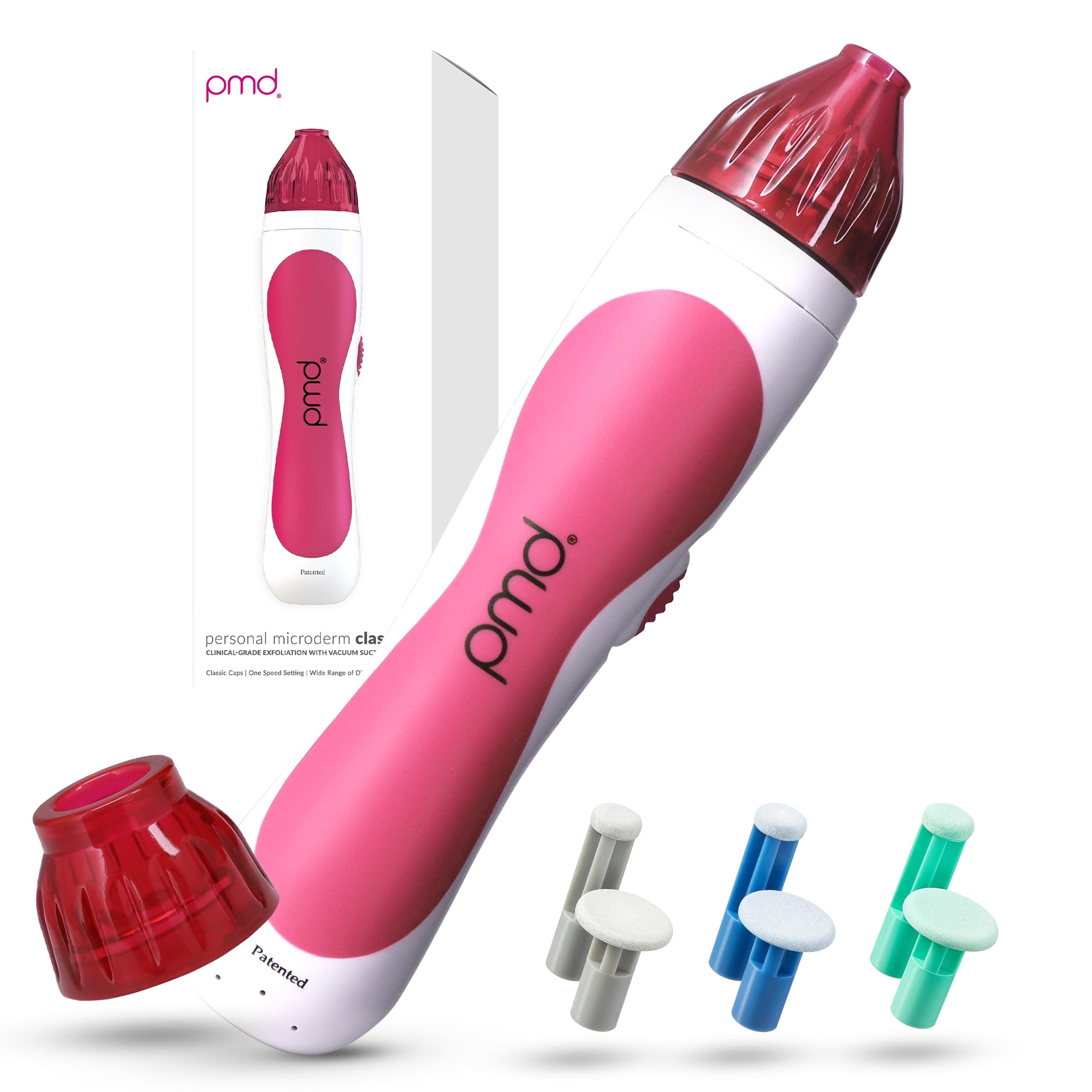 Personal Microderm Classic - At-Home Microdermabrasion Machine with Kit for Face & Body - Exfoliating Crystals and Vacuum Suction for Fresh and Radiant Skin