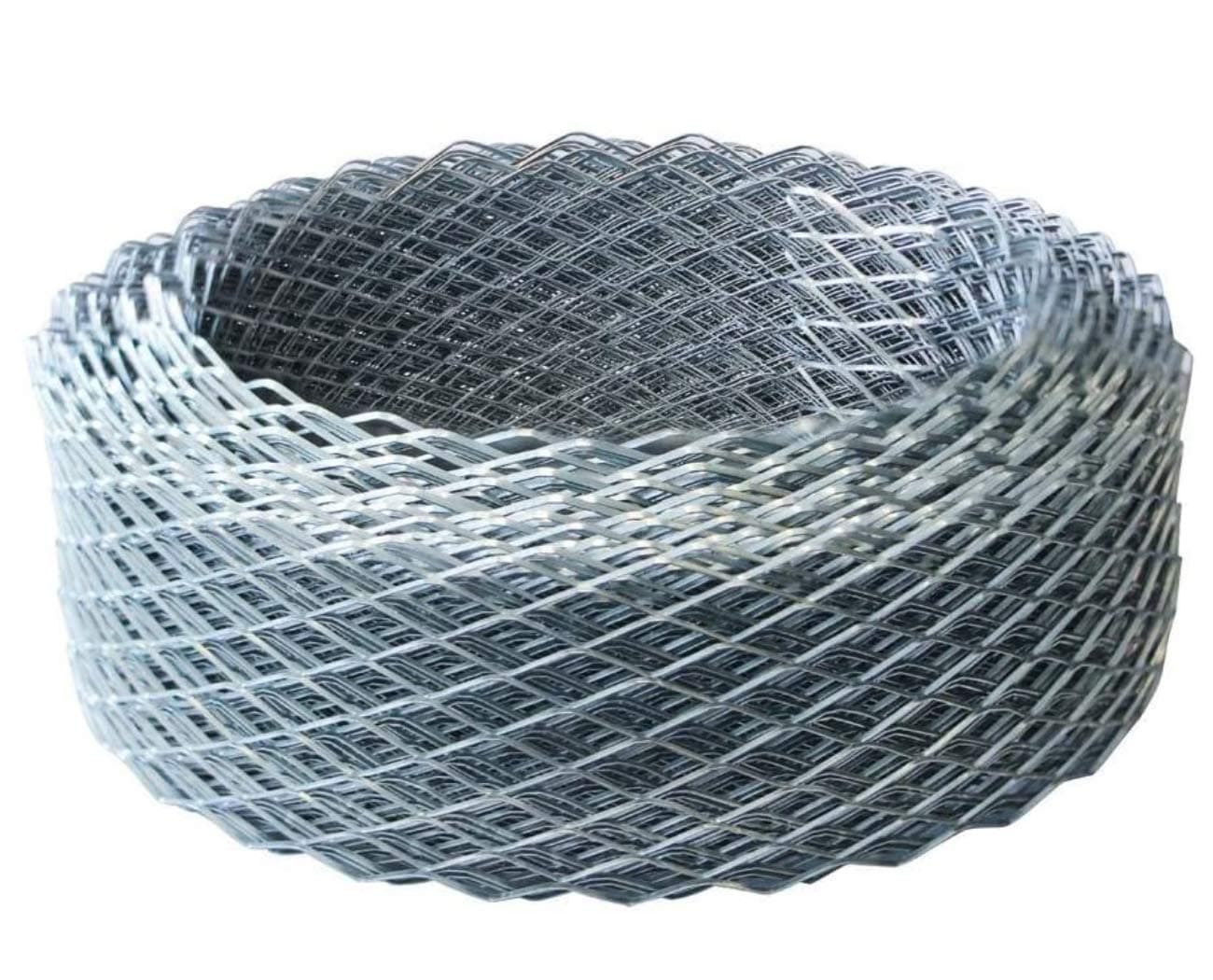 Royal Apex Galvanized Expanded Metal Mesh Diamond Flat Anti-rust & Corrosion Resistance for Multi-purpose. (8 Inch x 10 Yard)