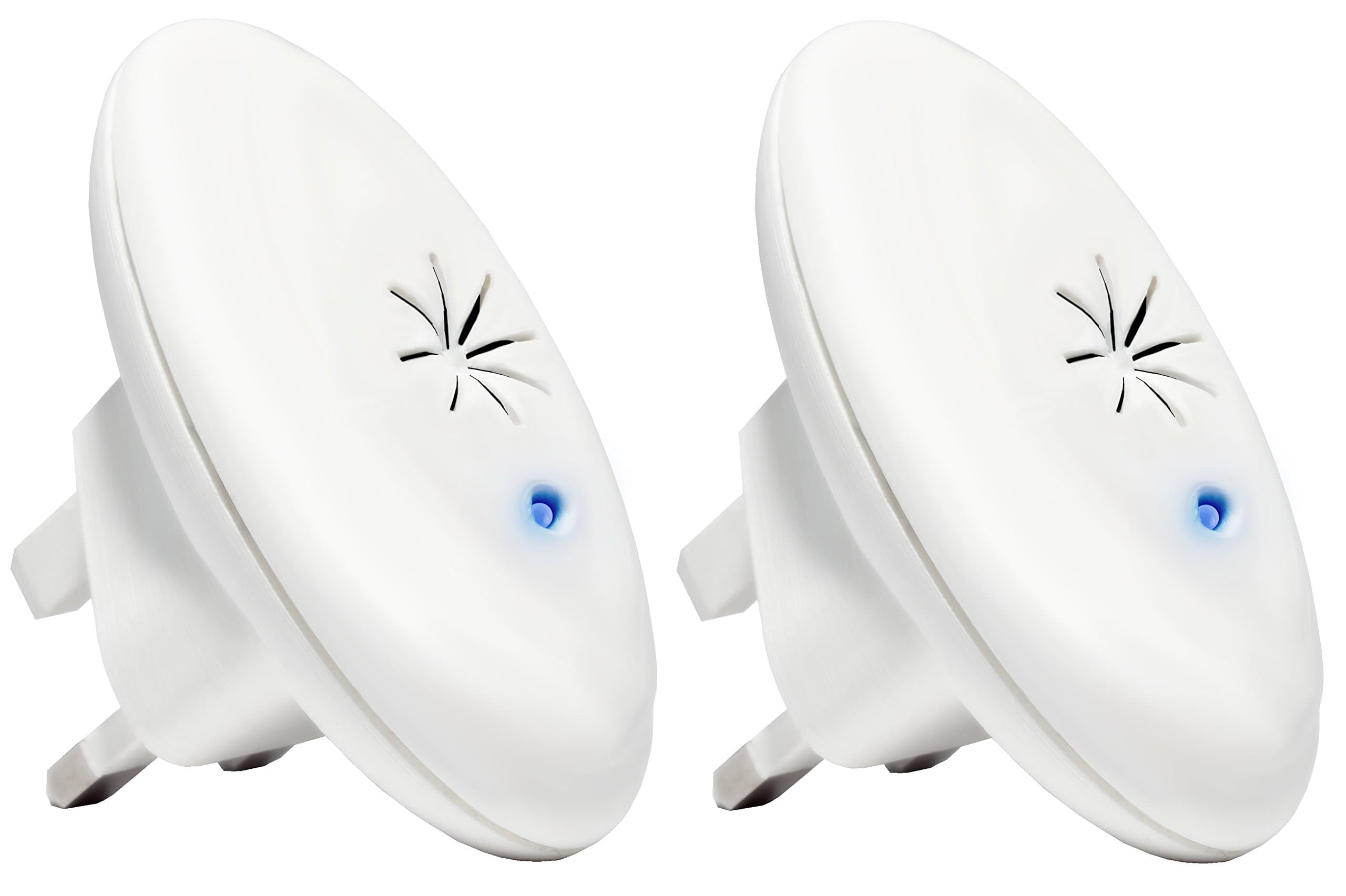 Twin Pack | Dust Mite Controller for Breathing Problems, Allergies & Skin Conditions | Reduce Dust Mites without the use of Harmful Chemicals | Protects an Entire Room from Dust Allergens | Humans & Pets Friendly | Clinically Proven