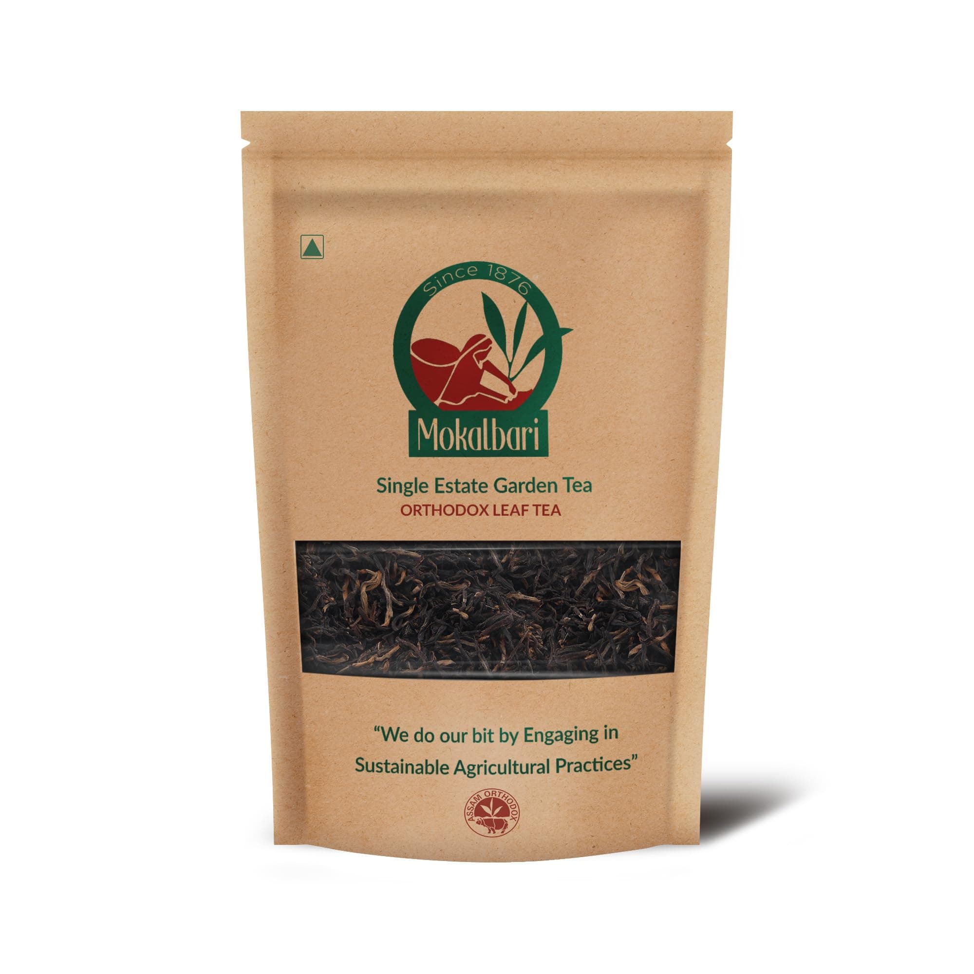 MOKALBARI Assam Orthodox 100g Black Tea Second Flush | Loose Leaf Tea | Chai Patti | Whole Leaf Tea | Rainforest Alliance Certified