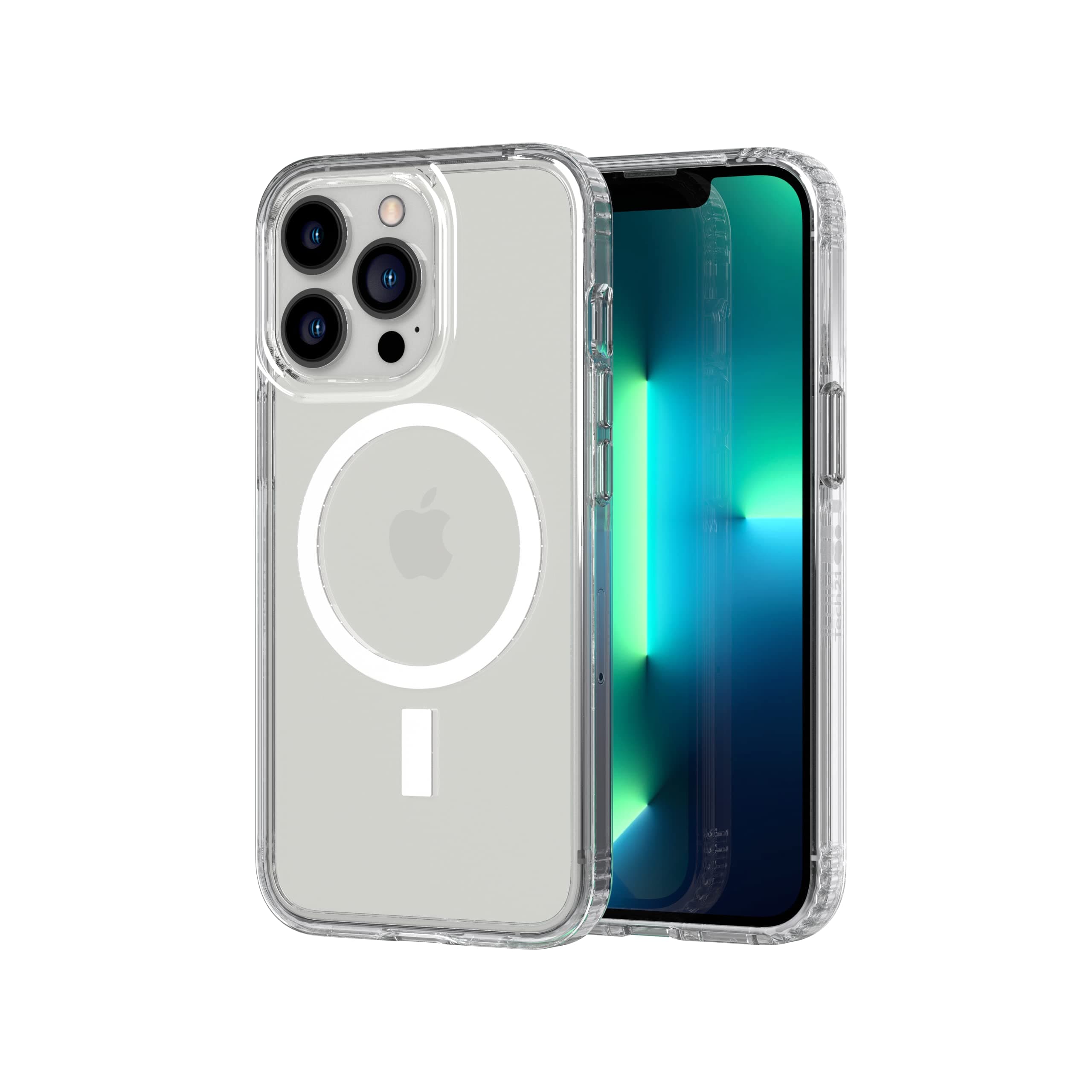 Tech21 Evo Clear (MagSafe) for iPhone 13 Pro - Transparent MagSafe Phone Case with 12ft Multi-Drop Protection