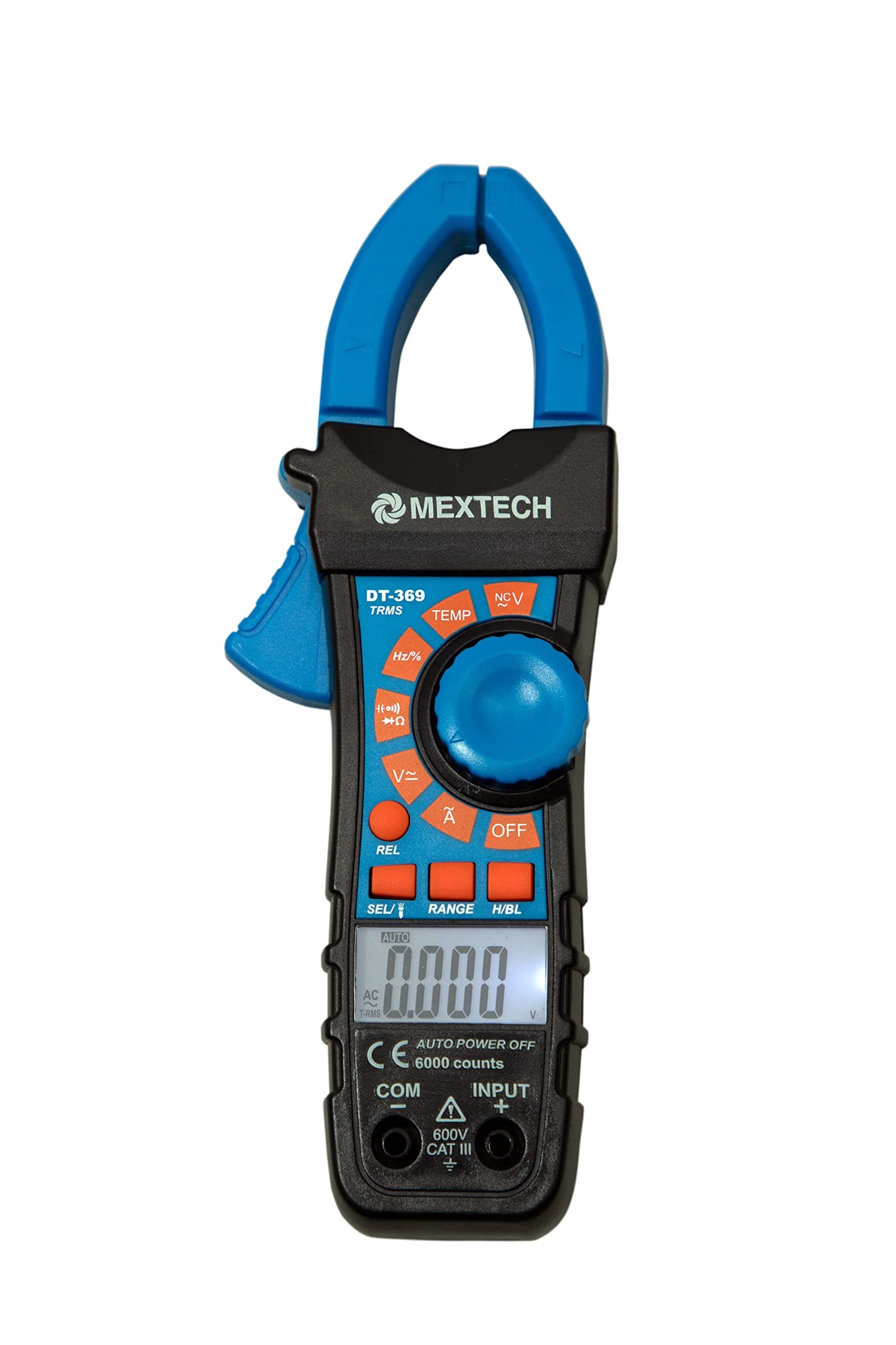 DT369 600A AC 3¾ Digits True RMS Digital Clamp Meter 6000 Counts