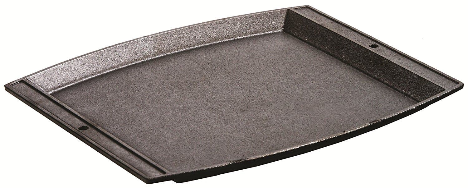 Seasoned Cast Iron Rectangular Griddle - 15 x 12.25 Inches. Jumbo Chef’s Serving Platter