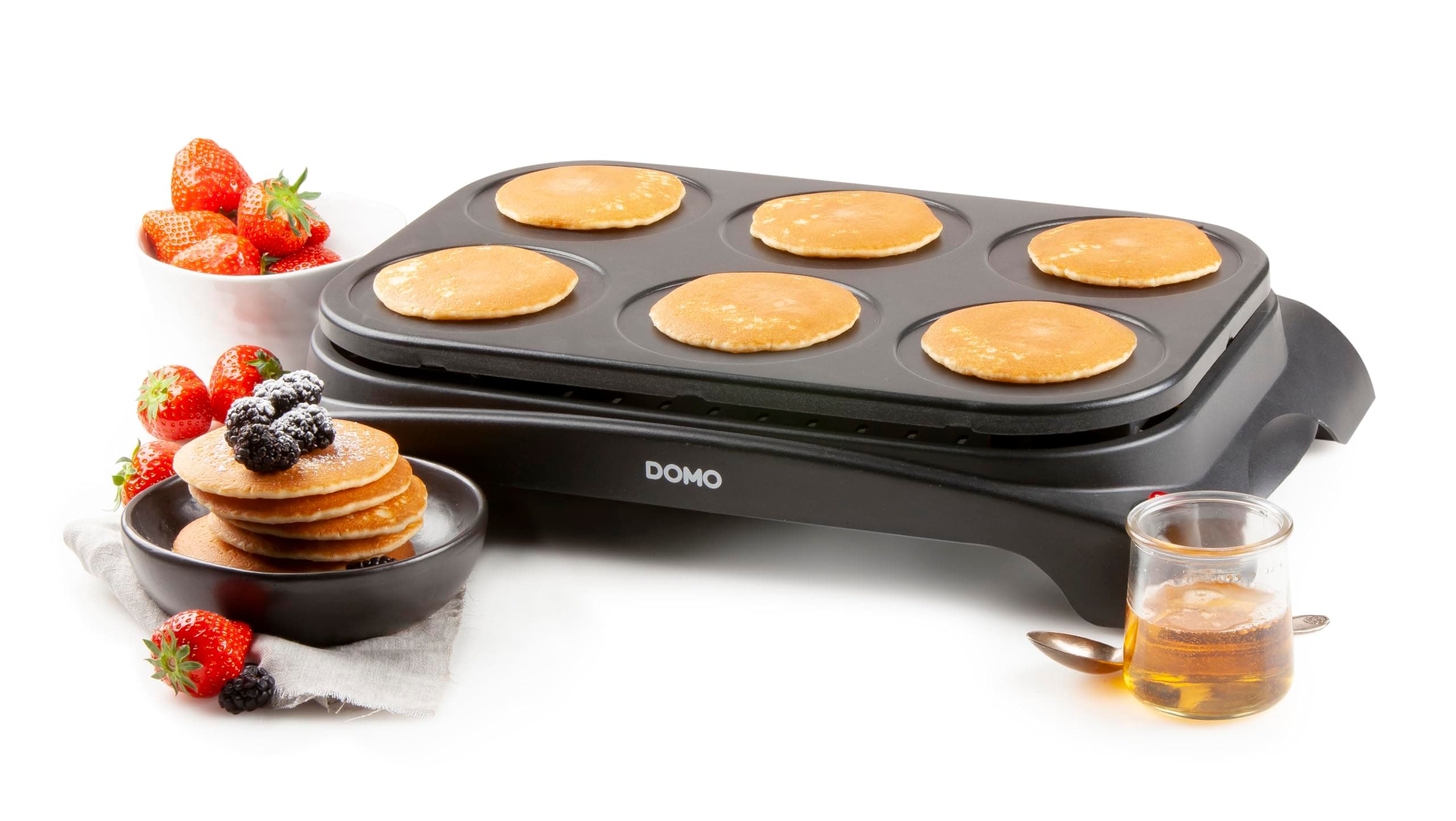 Domo DO8709P Pancake Maker, 1000 W, Black