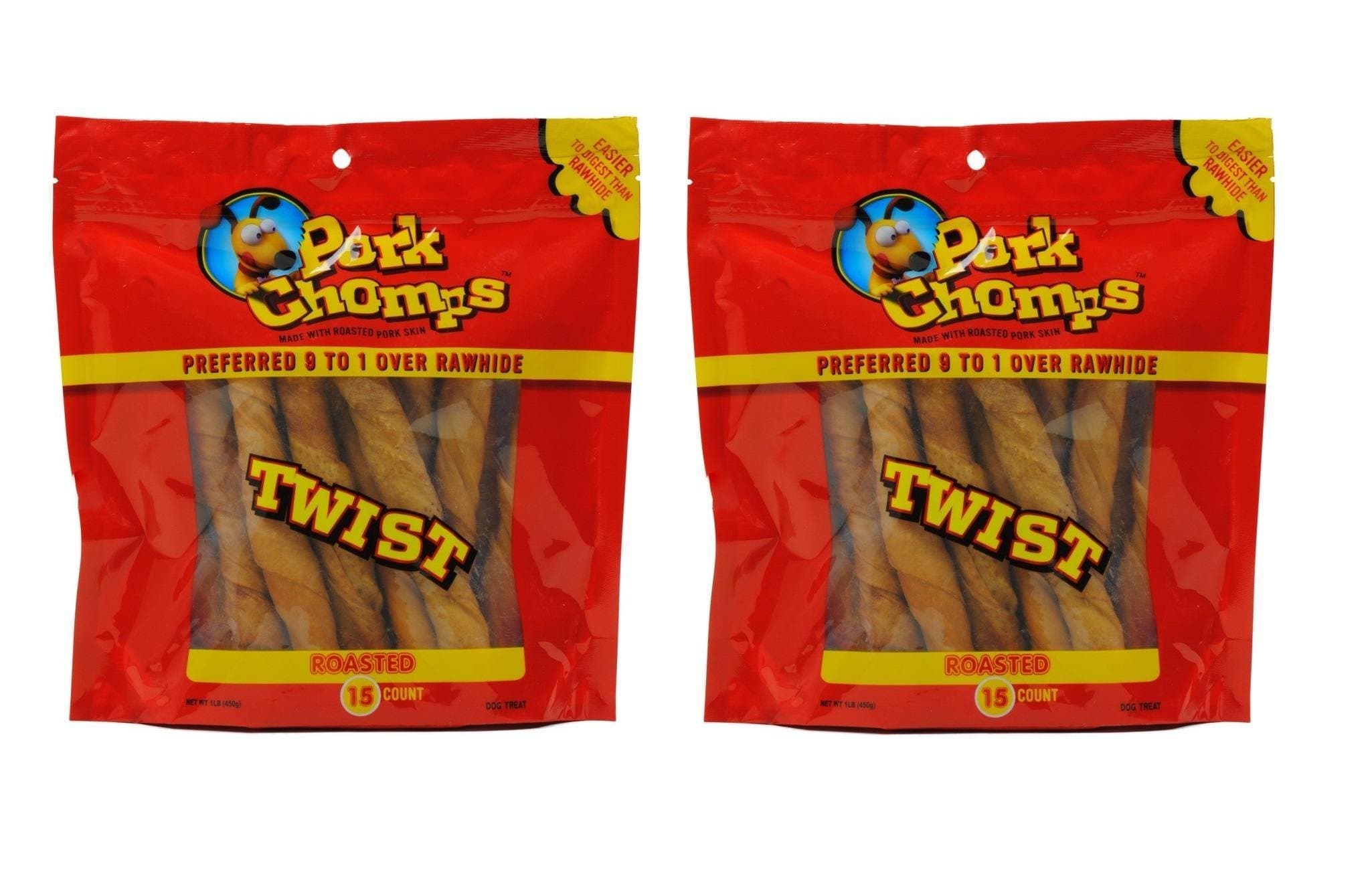 Pork Chomps (2 Pack of 15 count)