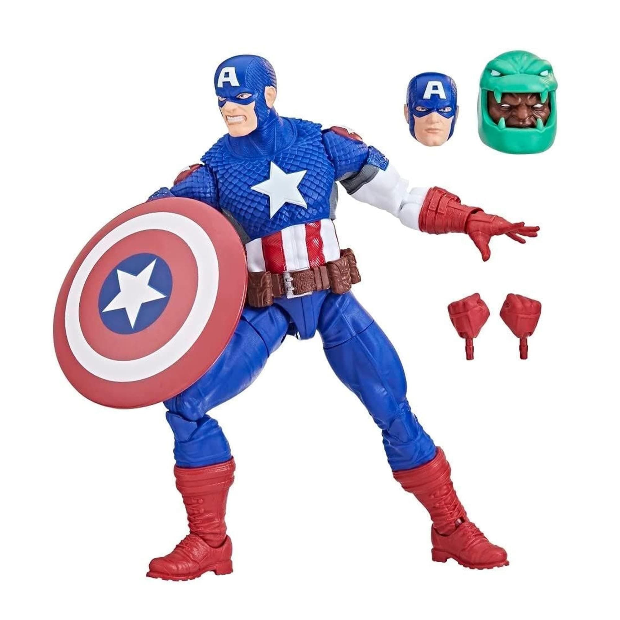 Hasbro Marvel Legends Series: Ultimate Captain America Ultimates, Marvel Classic Comic Collectible 6 Inch Action Figure