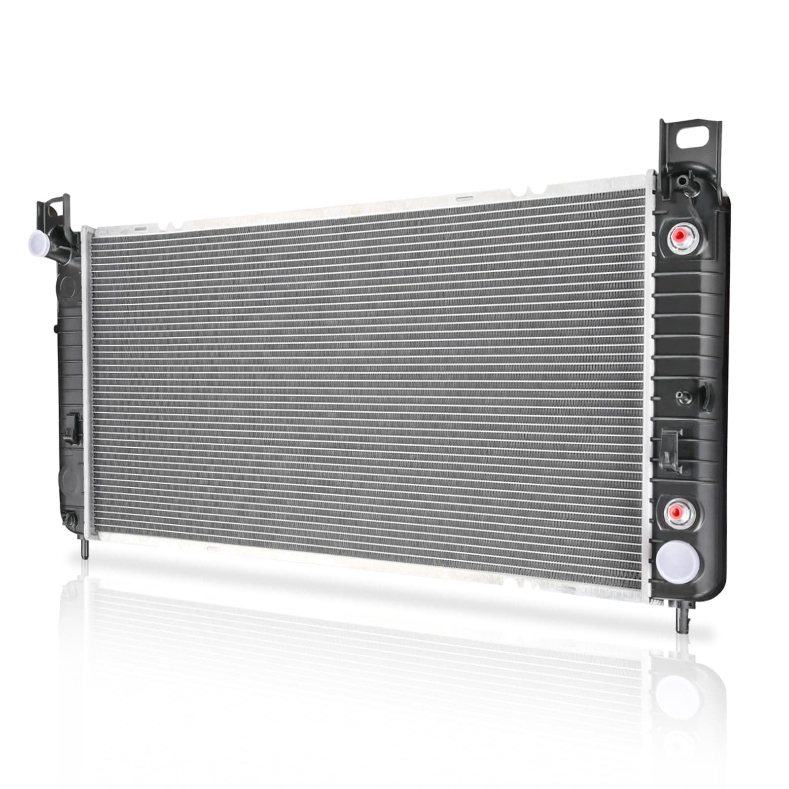 34 inch Core Radiator Cooling Assembly Compatible with Silverado Sierra Yukon Tahoe Suburban Escalade Avalanche H2 4.3L 4.8L 5.3L 6.0L 6.2L MPN2423
