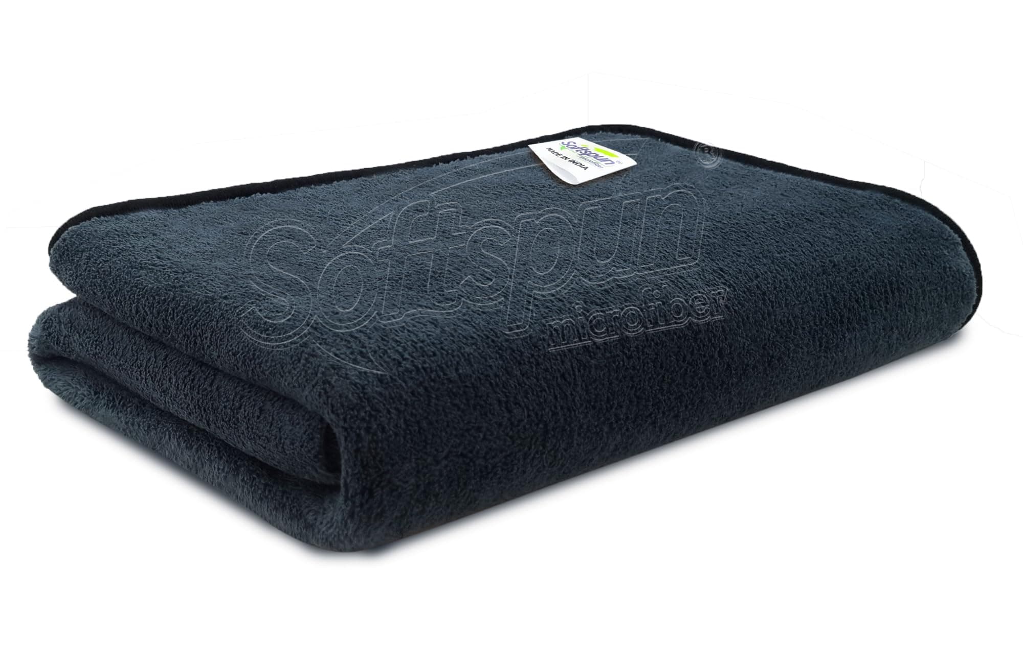 SOFTSPUN Microfiber Bath Towel 1 pc Grey! Ultra Absorbent Super Soft & Comfortable Quick Drying for Men & Women Daily Use Extra Large Size Unisex.
