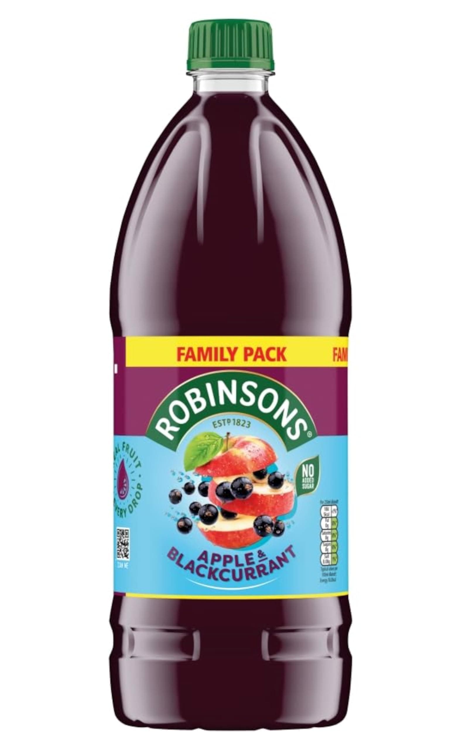 Robinsons Apple & Blackcurrant No Added Sugar Squash 2L