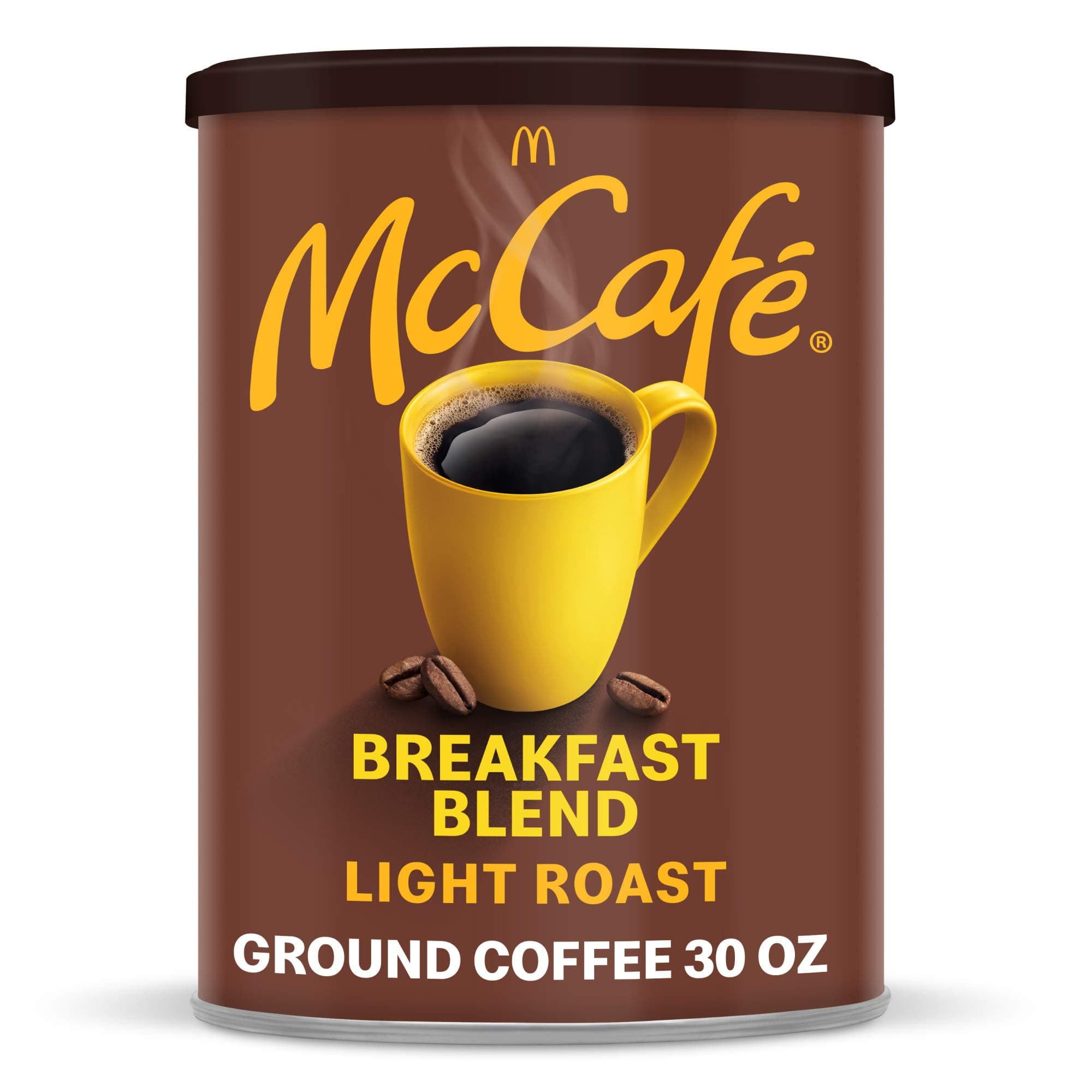 Breakfast Blend, Light Roast Ground Coffee, 30 oz Canister