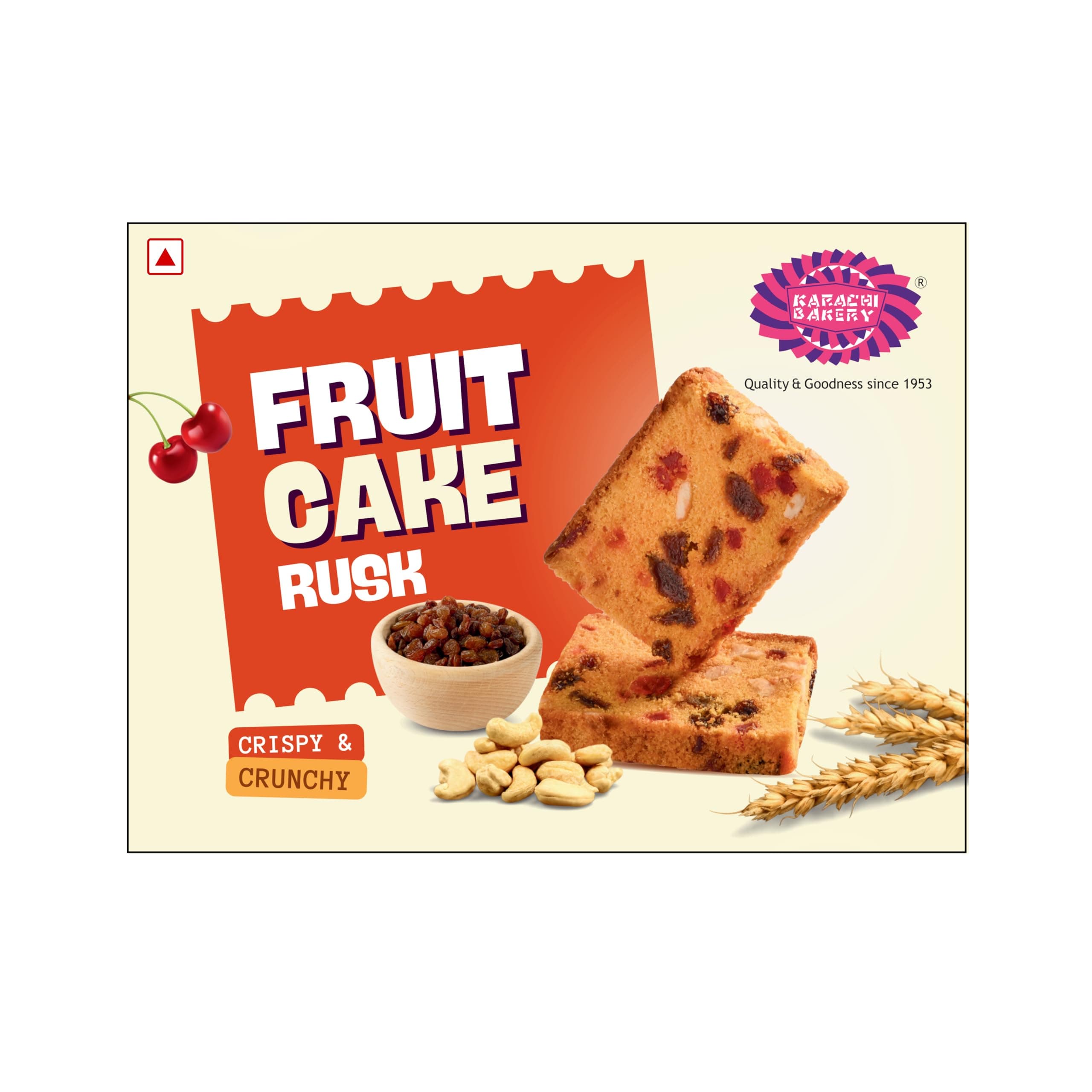 Karachi's Fruit Cake Rusk 400g | Tea Time Snack