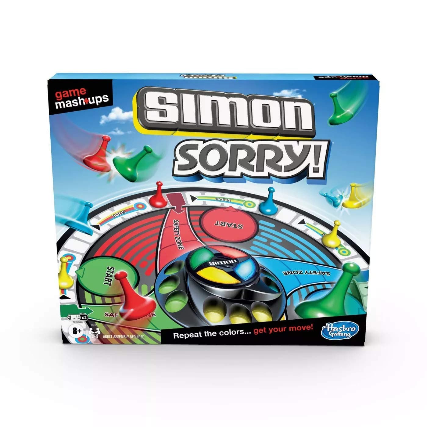 Playset Game Mashups Simon Sorry! Game - Board Game Mashup - 2-4 Players - Ages 8 and Up