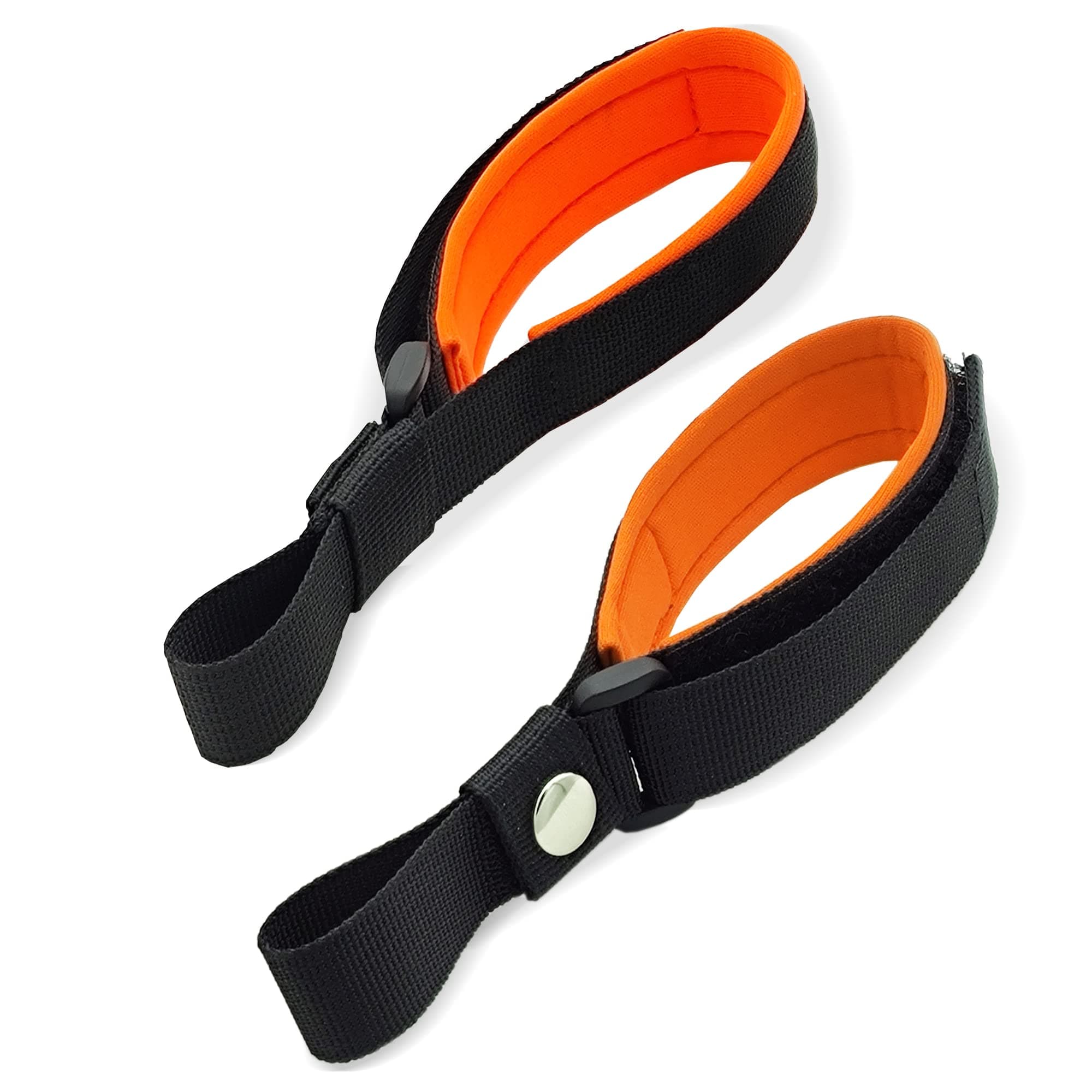 2Pcs Dog Leash Wrist Strap - Adjustable Safety Wrist Strap for Retractable Dog Leash, Hand Free Wrist Band as Safety Strap for Dog Harness Lead (2 Pack, Orange)