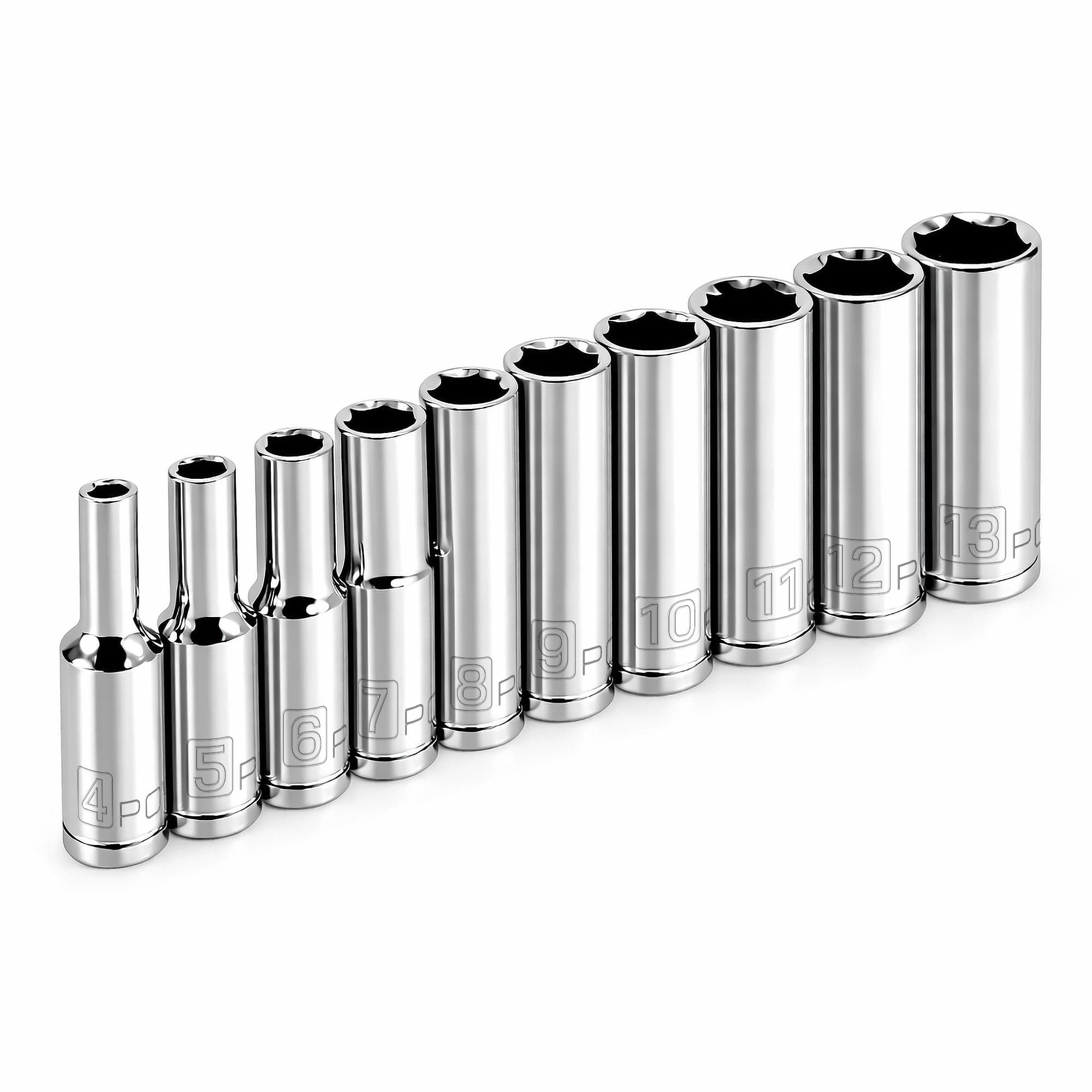 640538 1/4-Inch Drive Metric Deep Socket Set, 10-Piece