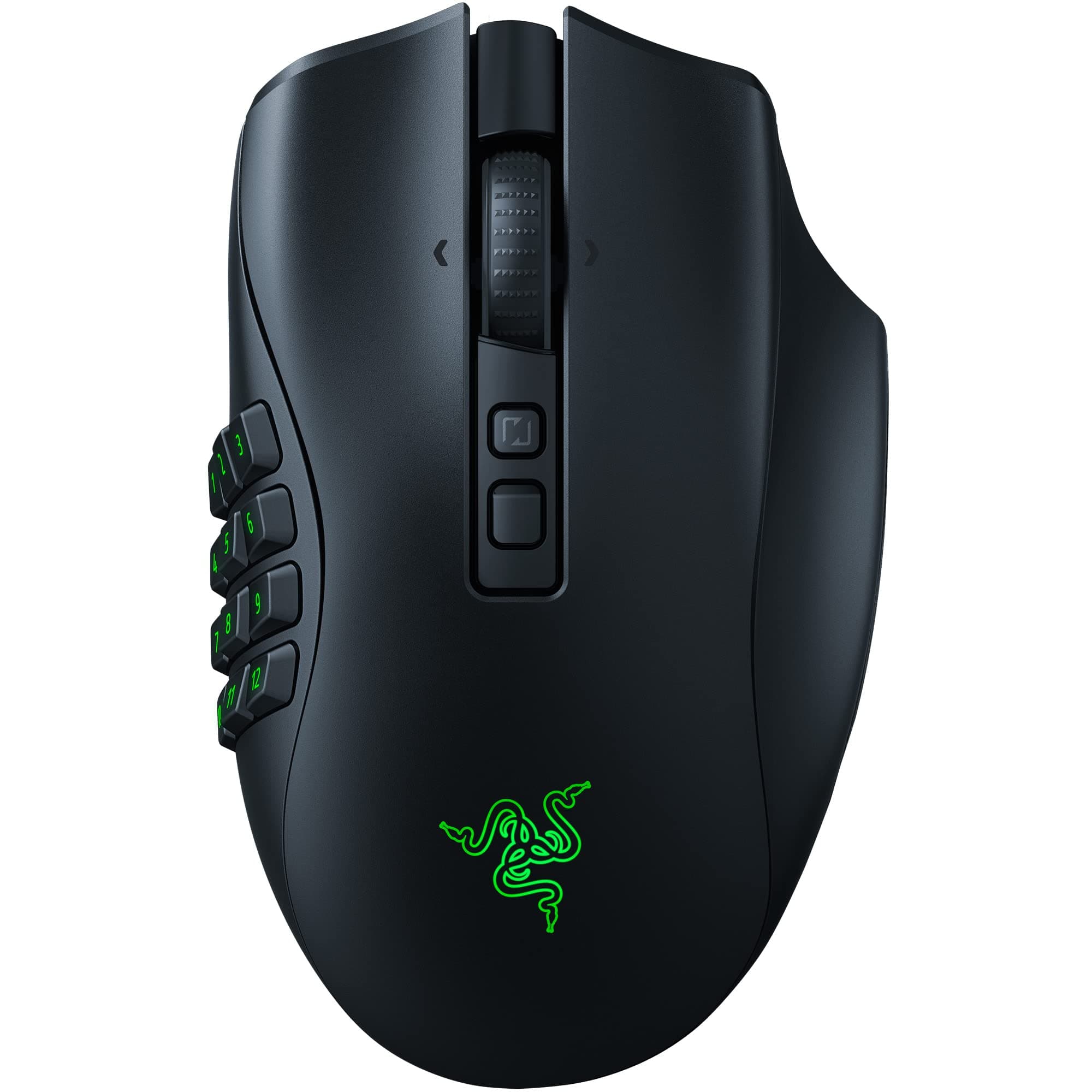 Naga V2 Pro Wireless MMO Gaming Mouse: 19+1 Programmable Buttons w/Swappable Side Plates - HyperScroll Pro Wheel - Focus 30K Optical Sensor - Mouse Switches Gen-3-300 Hr Battery