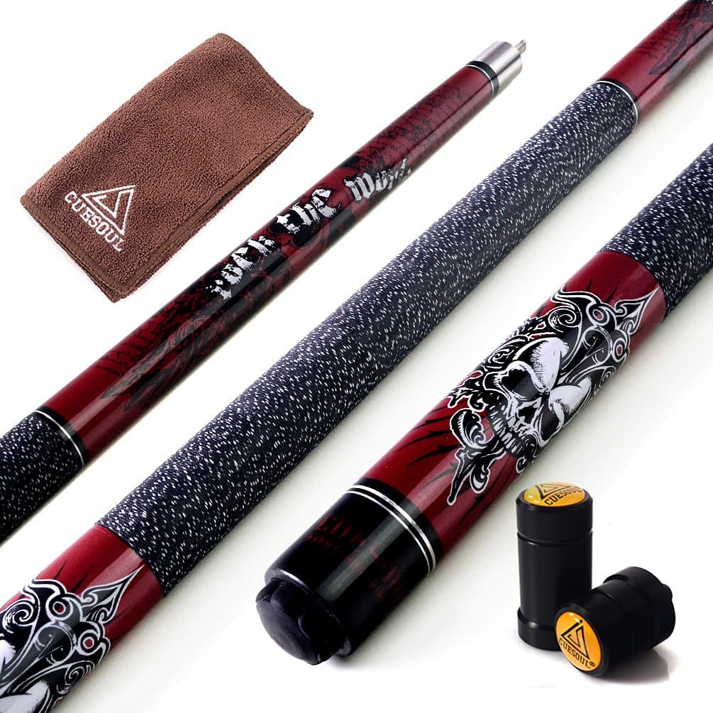 57 inch 19/20/21 oz 1/2 Maple Pool Cue Stick Kit-Rockin Series