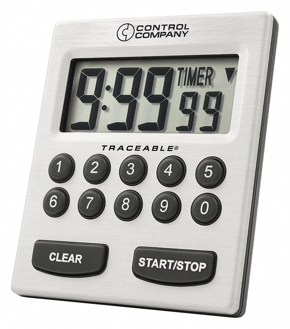 Timer,Vibrating,Digital,3-1/2 in. H
