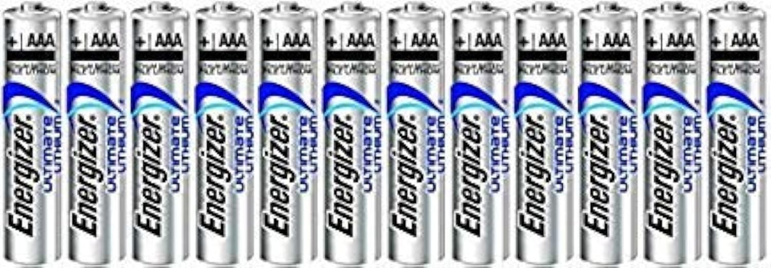 Energizer Ultimate Lithium AAA L92 Size Batteries - 12 Pack -"Bulk Packaging"