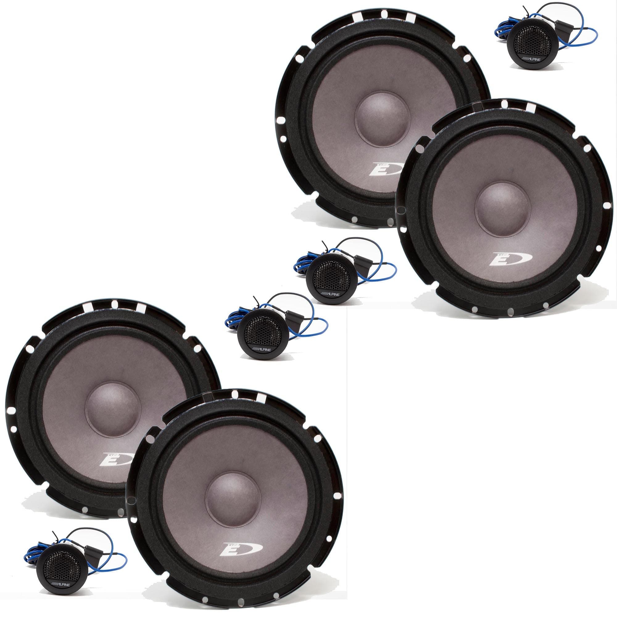 Alpine 2-Pairs SXE-1751S 6.5" Component Speakers