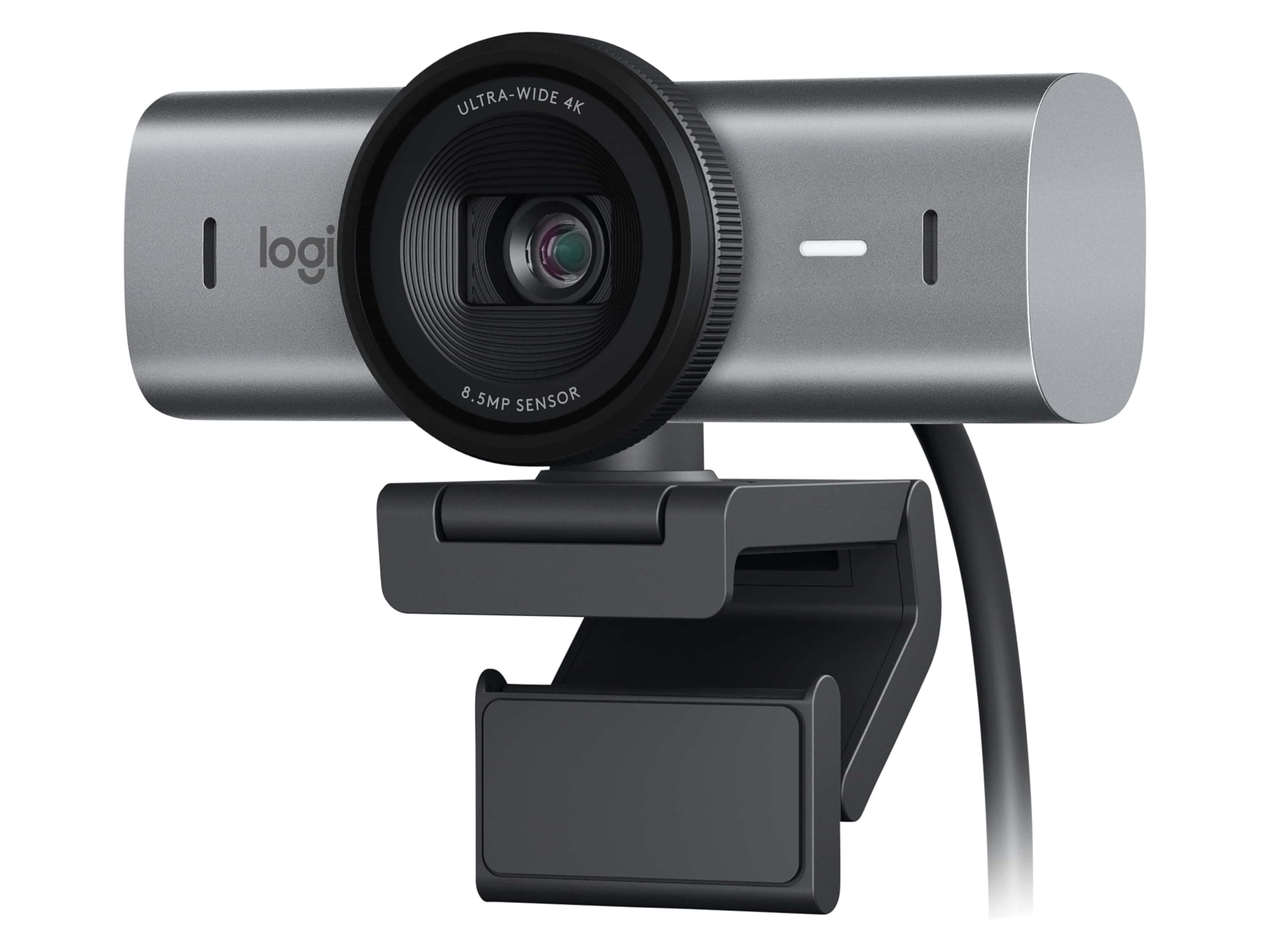 MX Brio Ultra HD 4K Collaboration and Streaming Webcam, 1080p at 60 FPS, Dual Noise Reducing Mics, Show Mode, USB-C, Webcam Cover, Works with Microsoft Teams, Zoom, Google Meet - Graphite