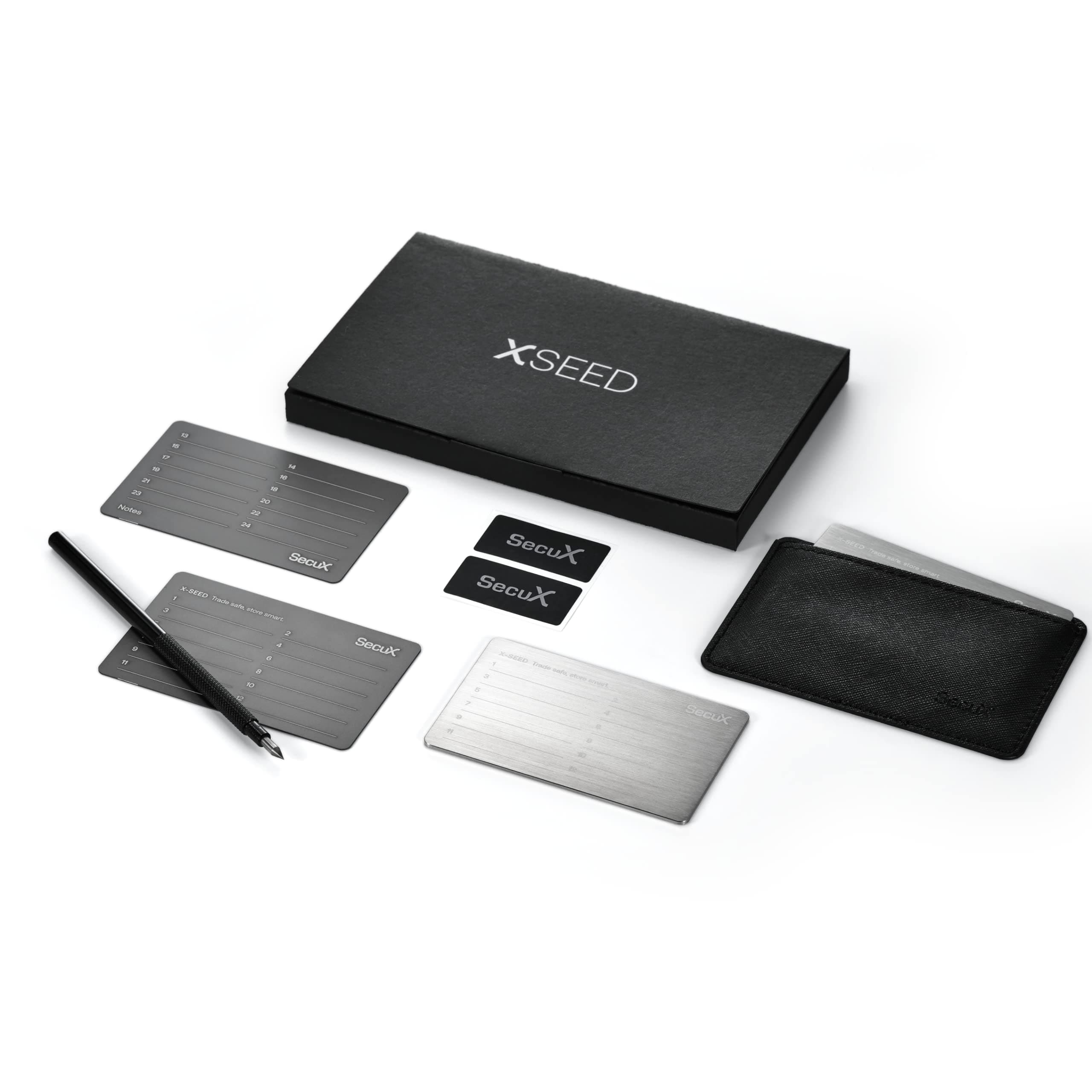 SecuX – XSEED - Secure Bitcoin Wallet Crypto Seed Storage Steel Plate - Compatible, Ledger, Trezor Hardware Wallets…