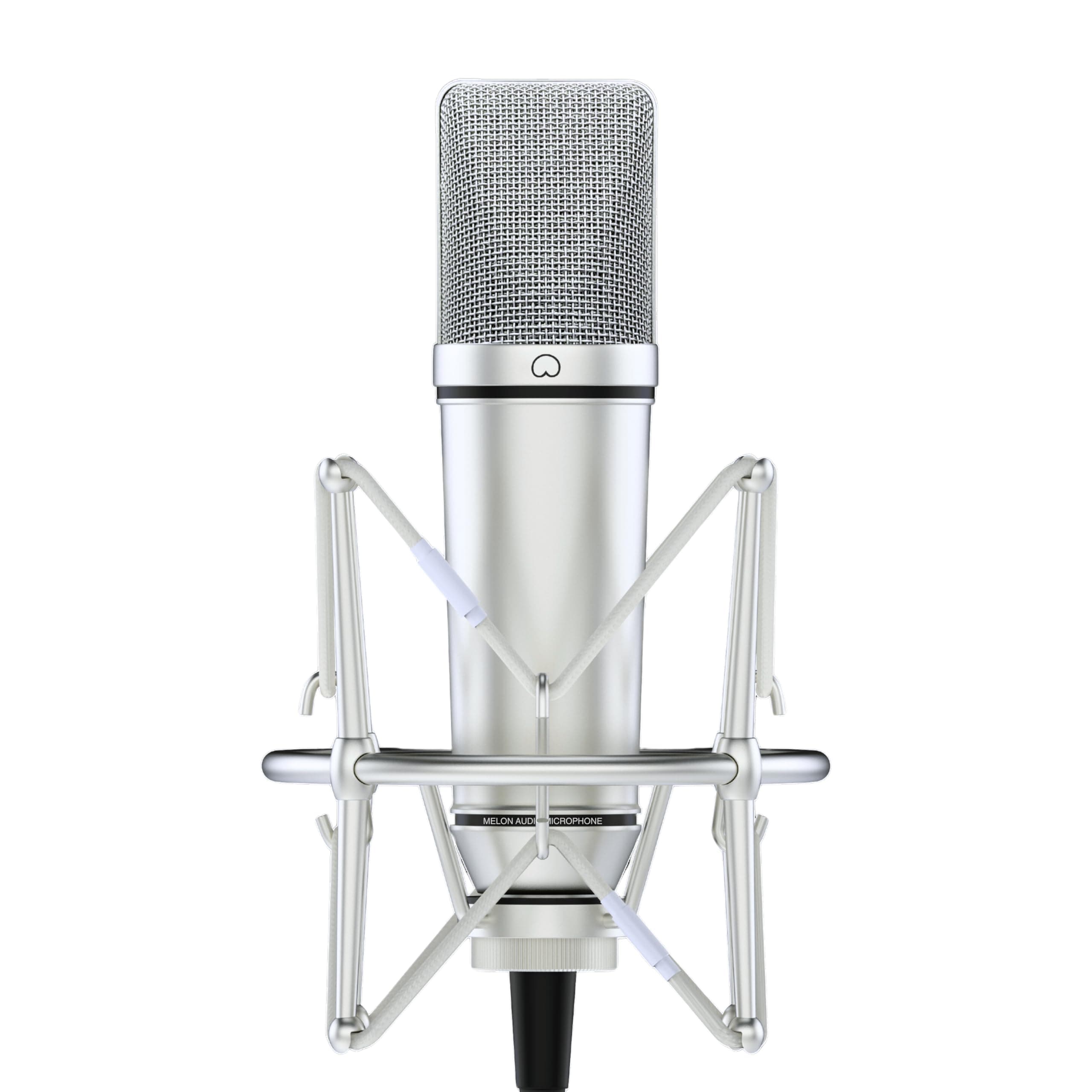 Melon Audio MA-87 Studio Condenser Microphone, 26mm Gold Large Diaphragm Capsule, Including Foam Filter, Metal Shock Mount, XLR Cable and Mic Bag - for Singing, Vocal Recording and Podcasting