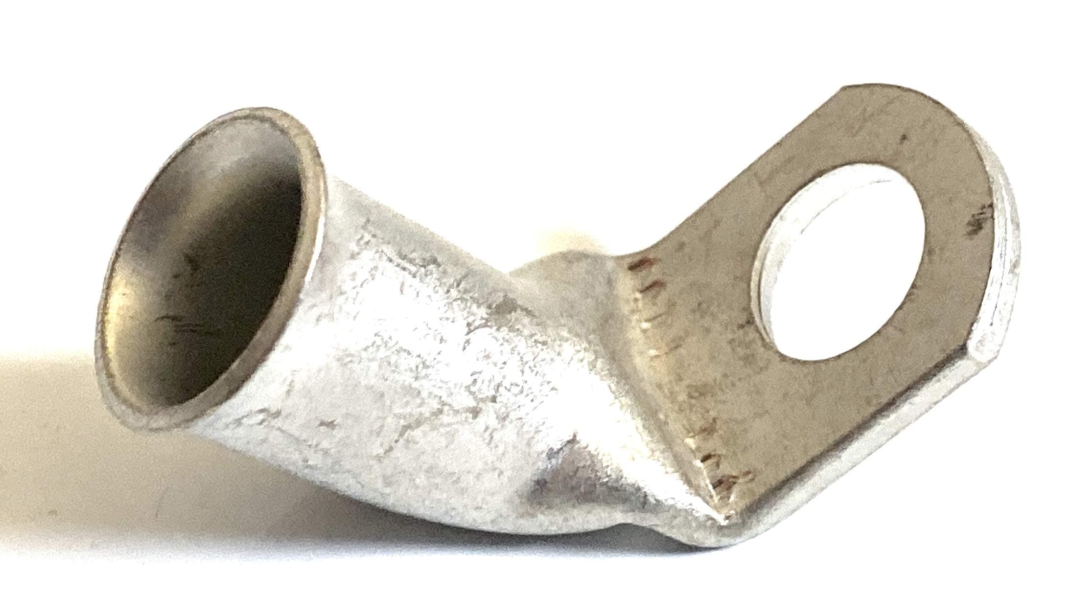 AC/DC WIRE AND SUPPLY 1/0 Ga. 3/8 Stud Corrosion-Resistant Copper Lugs - 90 Degree - (Pack of 5)