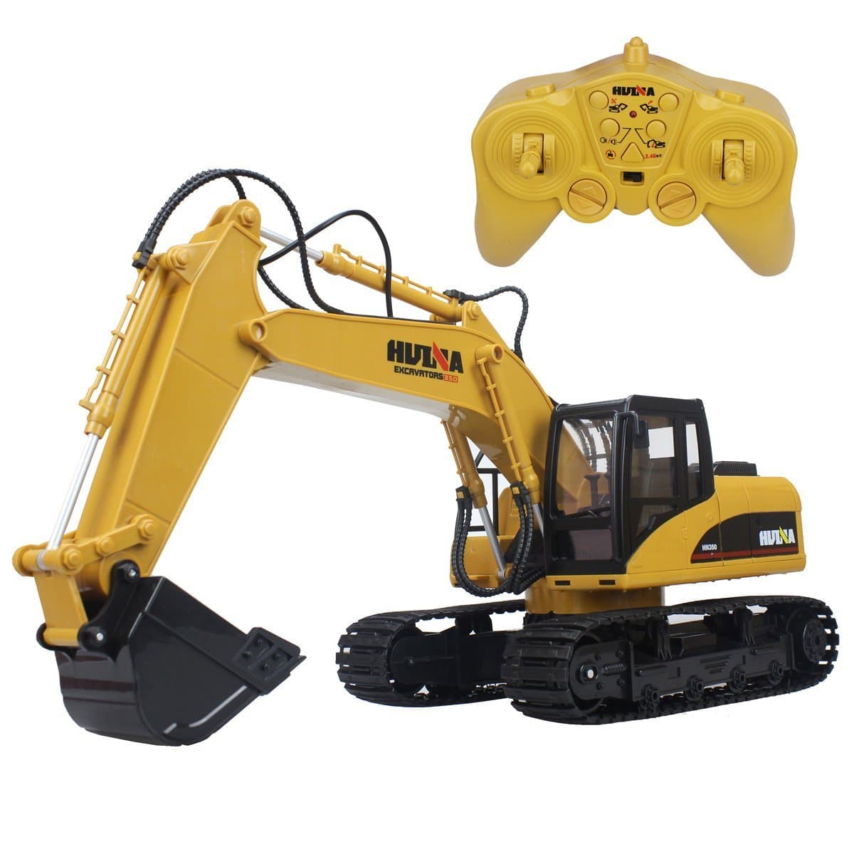 Big Daddy Super Powerful Full Functional DIE-CAST 15 Channel Professional Remote Control Excavator Tractor Toy with Lights & Sound