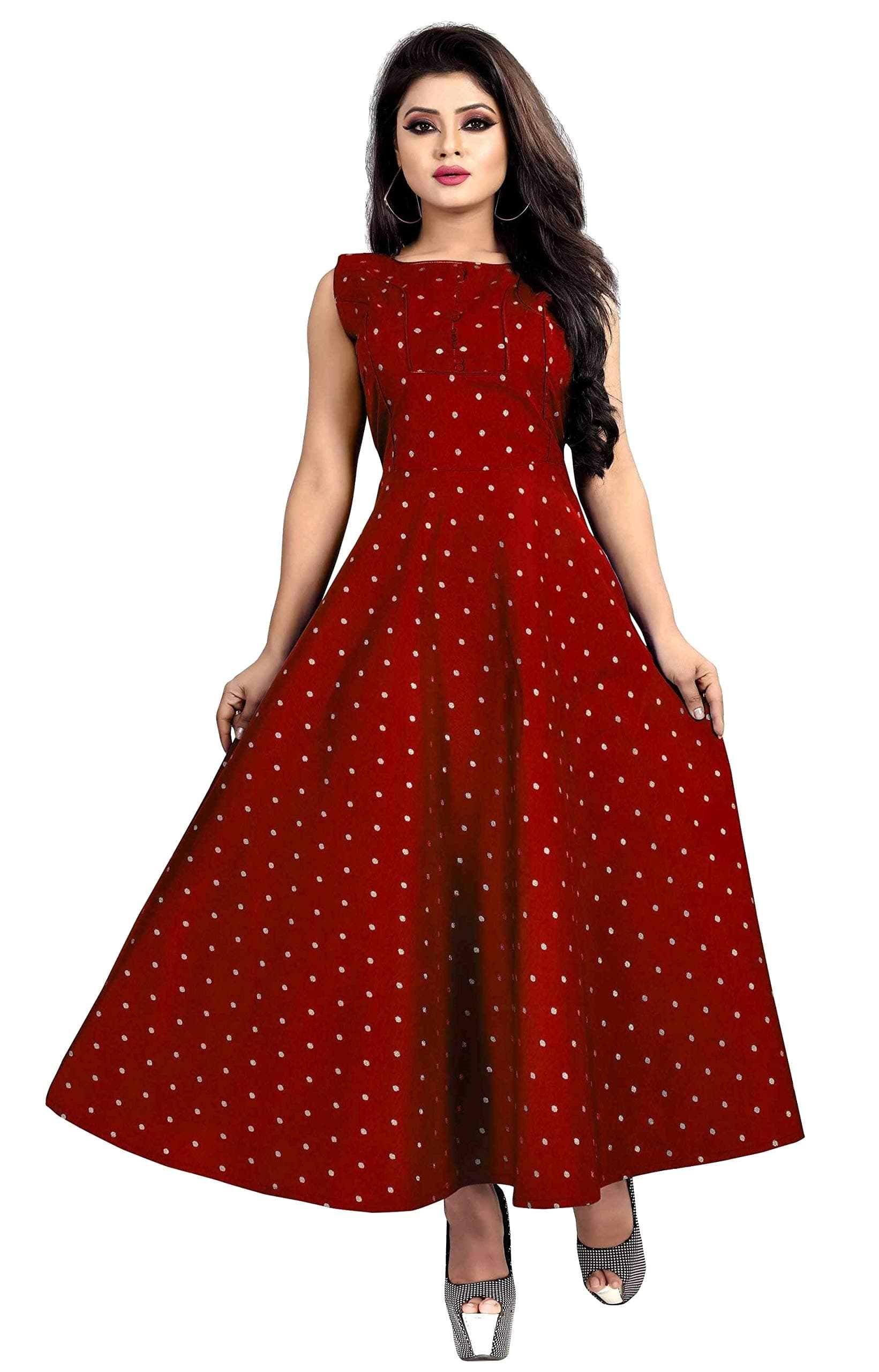 Women's silk anarkali long gown