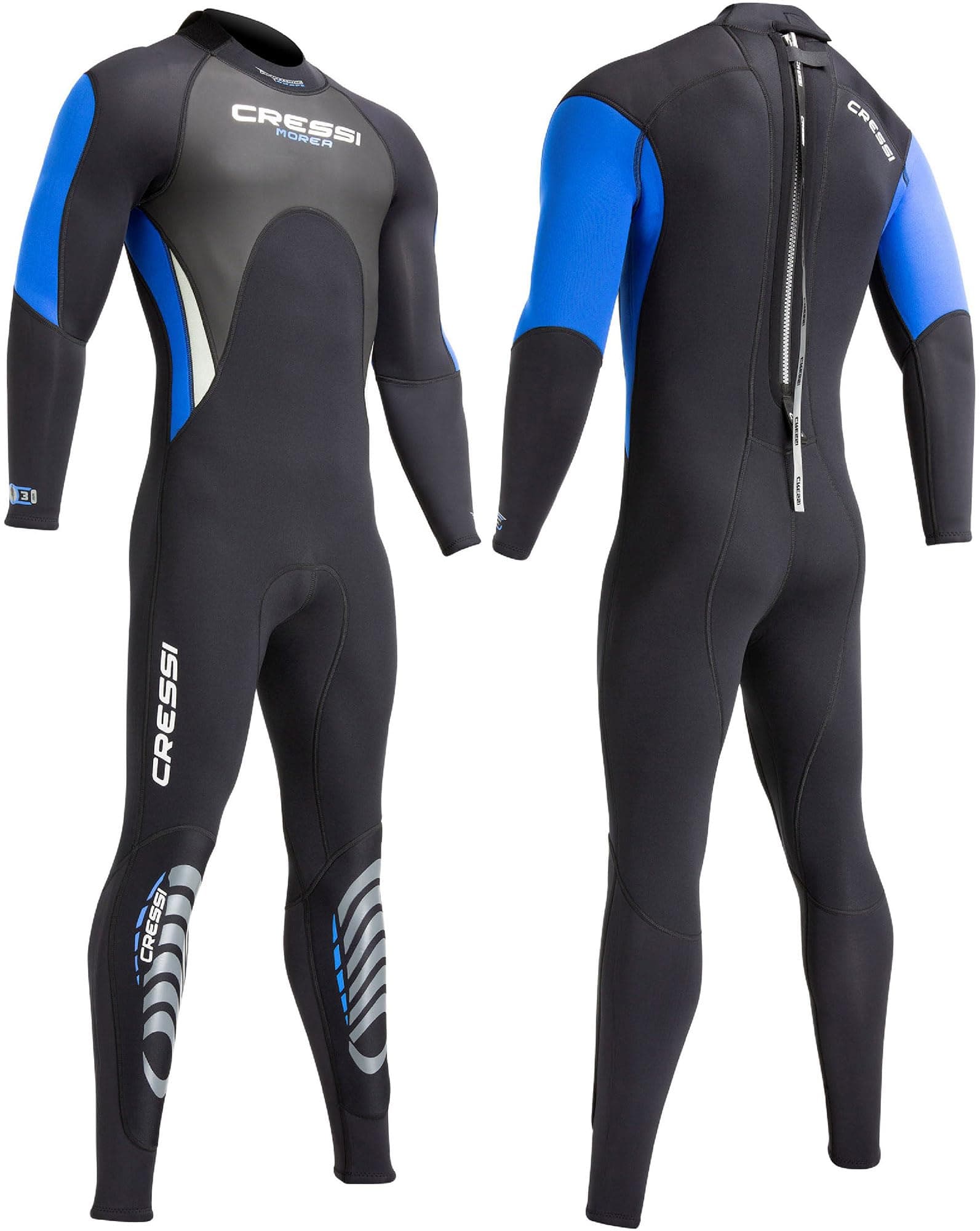 Men's Ultraspan Scuba Diving Wetsuit Made in Premium Thermal 3 mm Neoprene - Morea Designed in Italy: Quality Since 1946
