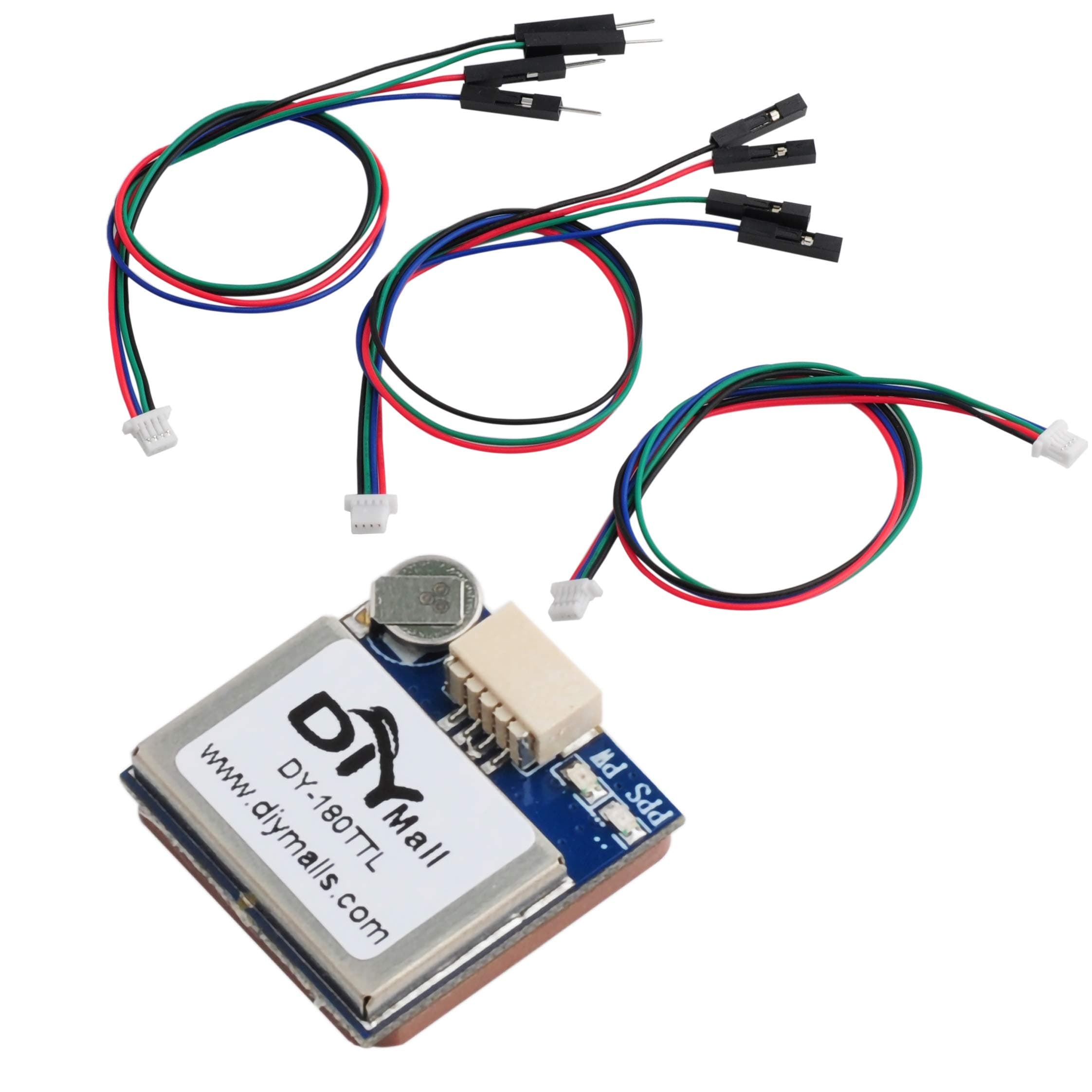 DIYmall DY-180TTL GPS Module Navigation Satellite Positioning with Passive Antenna GPS Receiver for Arduino Raspberry Pi Pixhawk Aircraft CC3D F3 Flight Controller