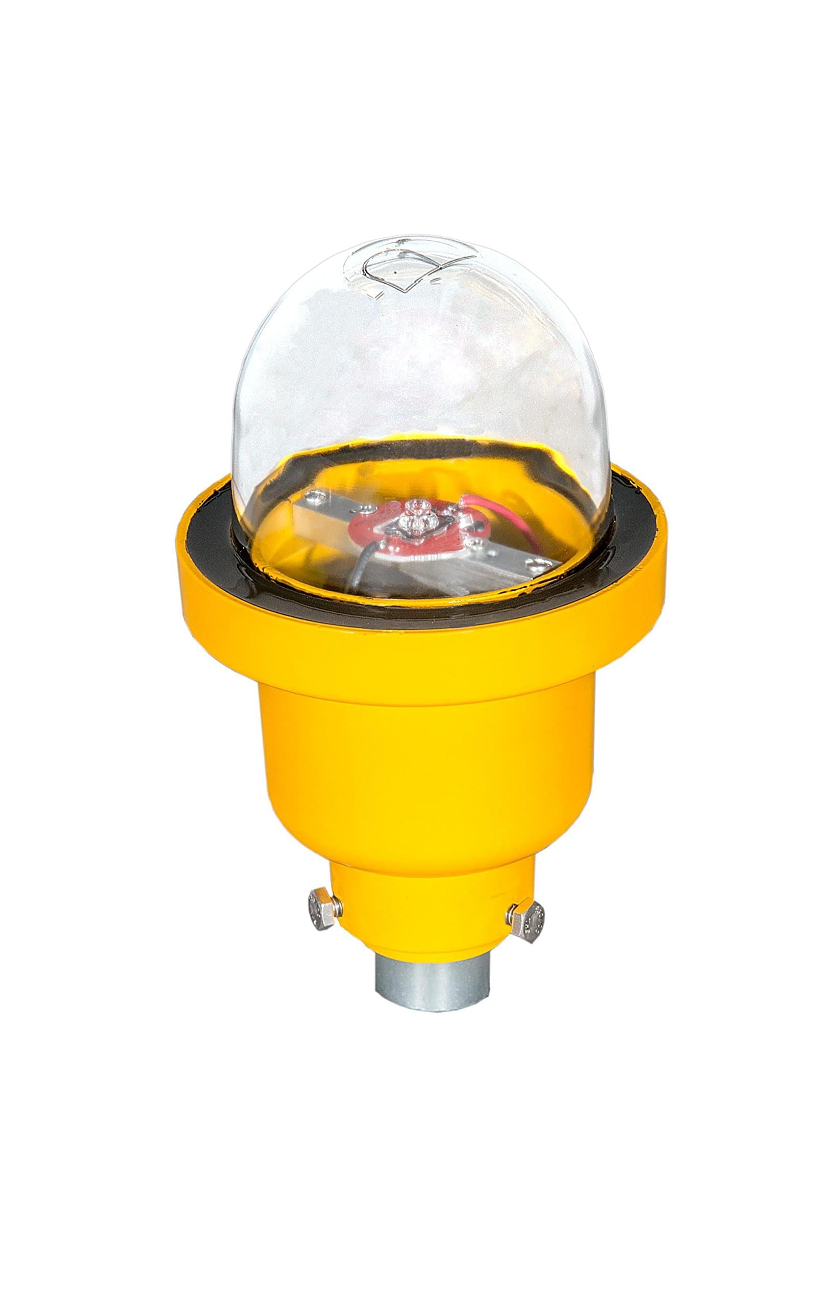 Single LED FAA L-810 Steady-Burning Obstruction Light, Red, 96-250V AC