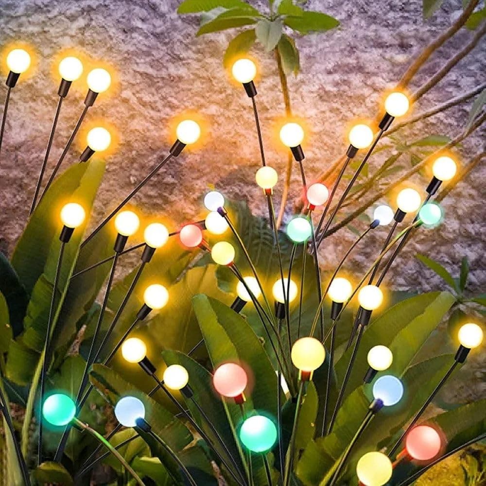 Solar tree Lights Outdoor Waterproof, Solar Powered Firefly Lights, Yard Pathway Christmas Decorative Landscape Stake Lights | 1 Pack