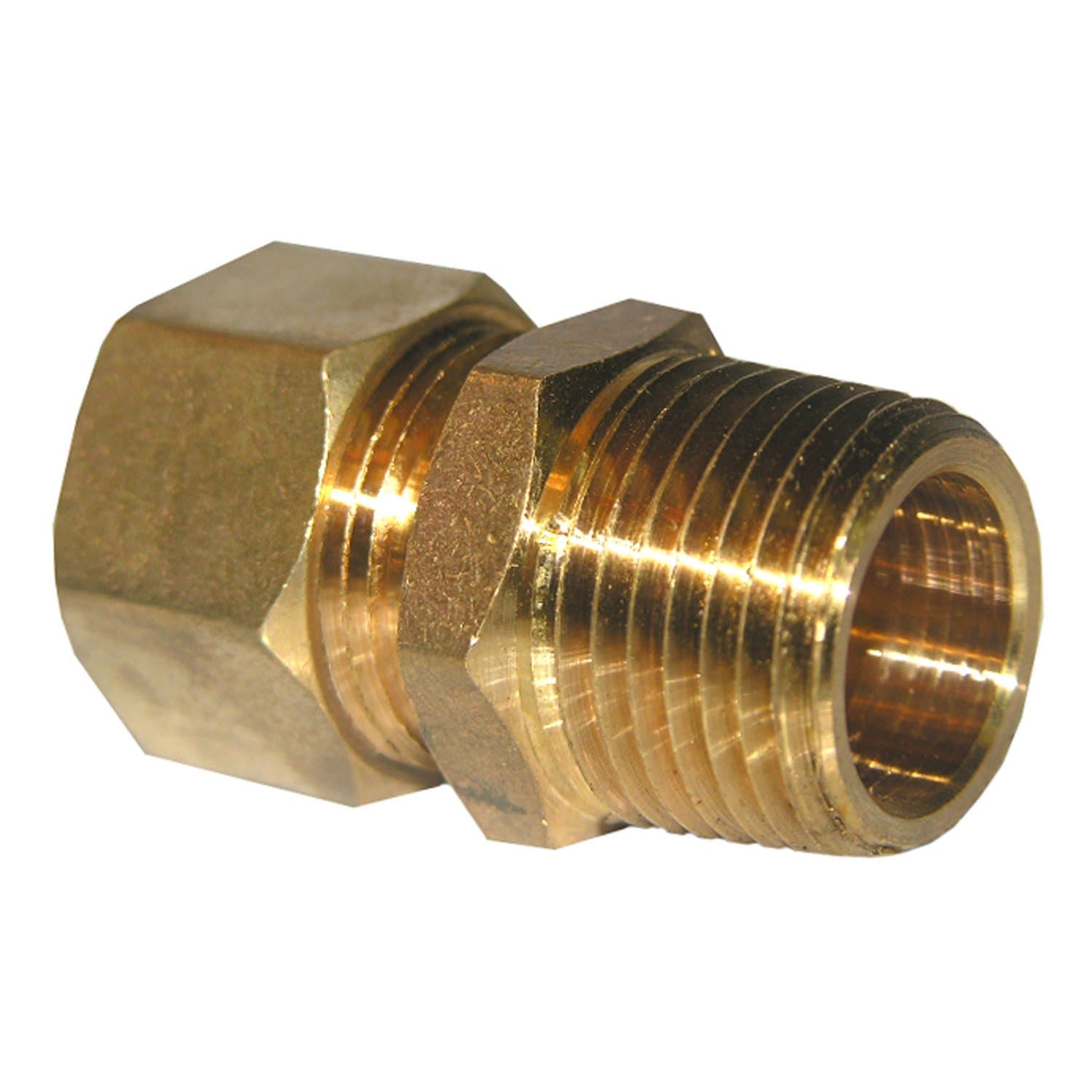 LASCO 17-6859 5/8-Inch Compression by 1/2-Inch Male Pipe Thread Brass Adapter