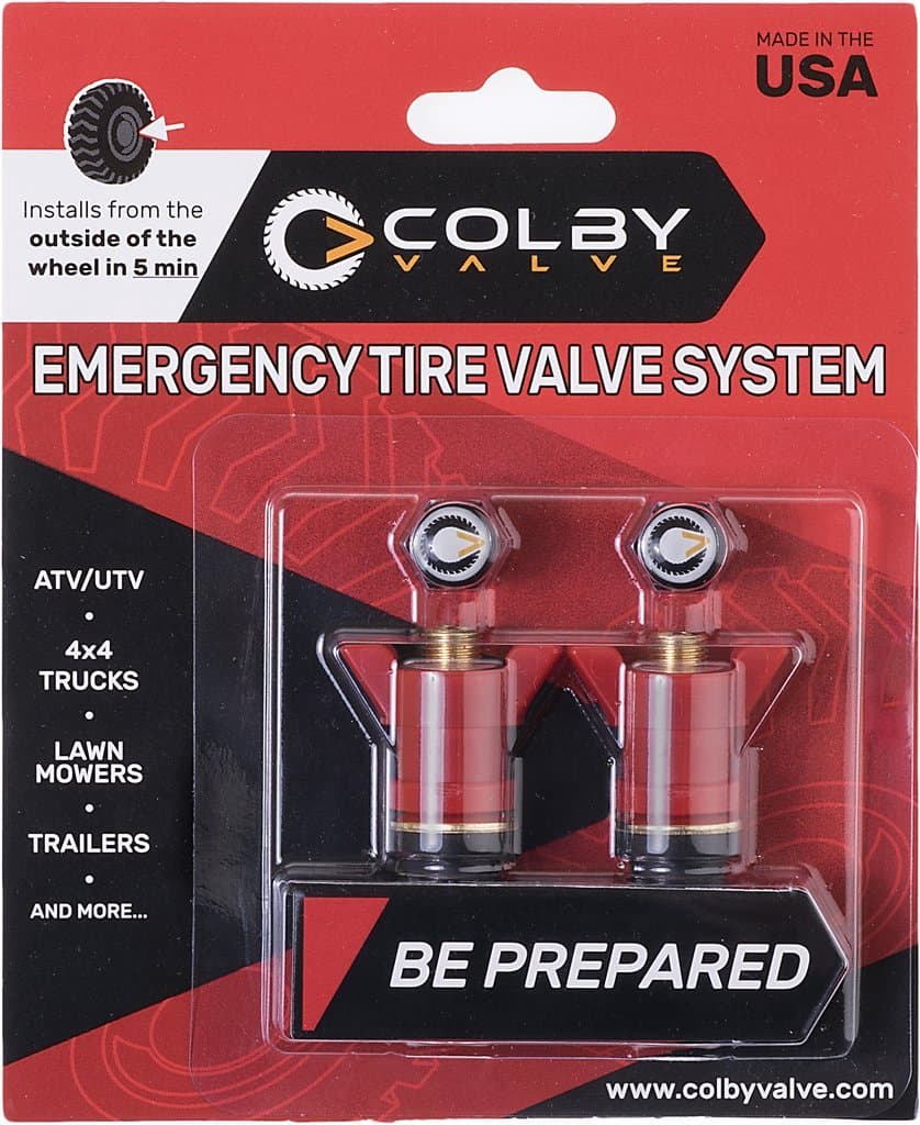 Colby Valve Emergency Valve Stem Replacement 2-pack - EZ Install anywhere! (Red)