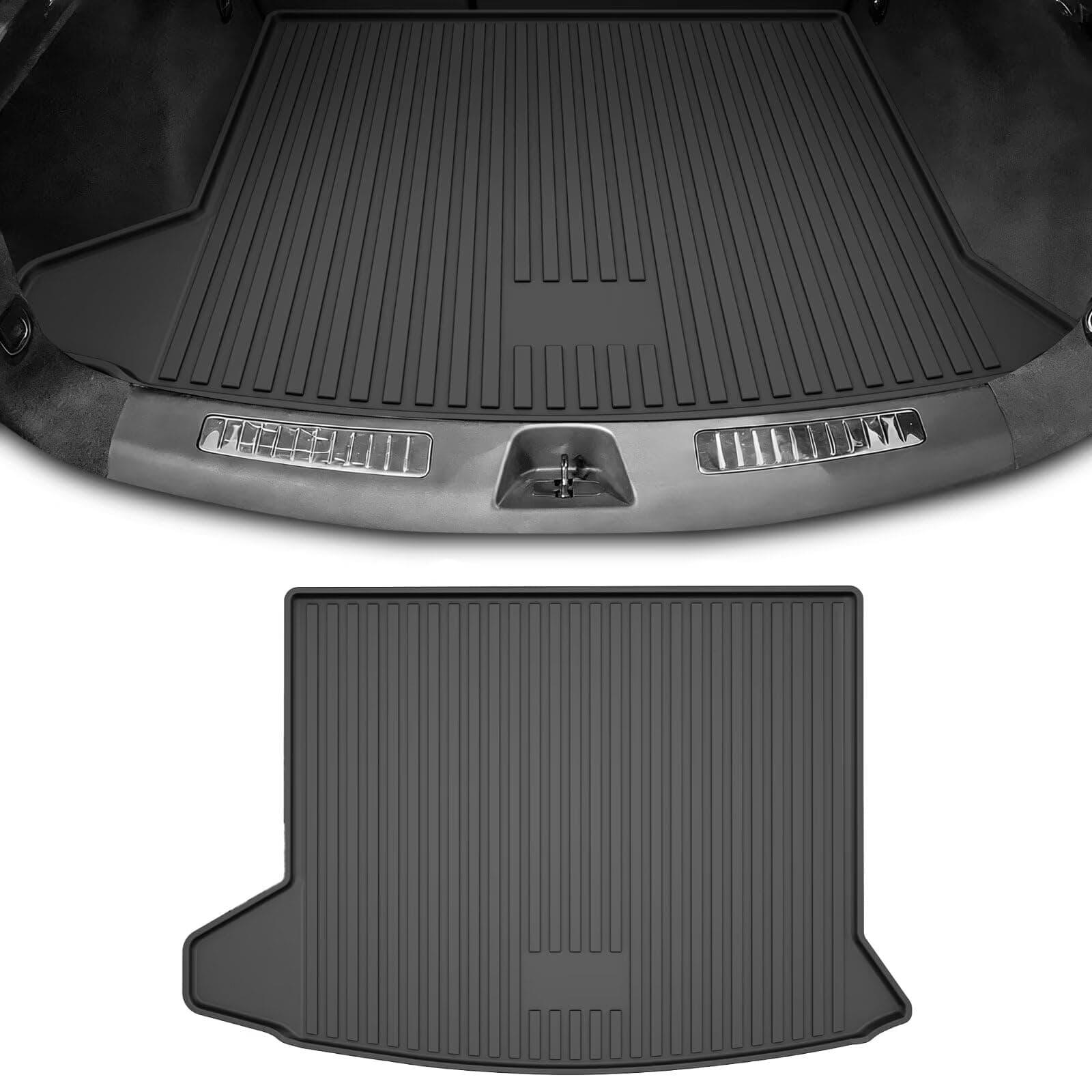2025 XT4 Cargo Liner | Custom Fit Trunk Mat for 2019-2025 Cadillac XT4, All Weather Rear Cargo Mat 3D Waterproof Durable Odorless Trunk Liners for 2025 XT4 Cargo mat, Black