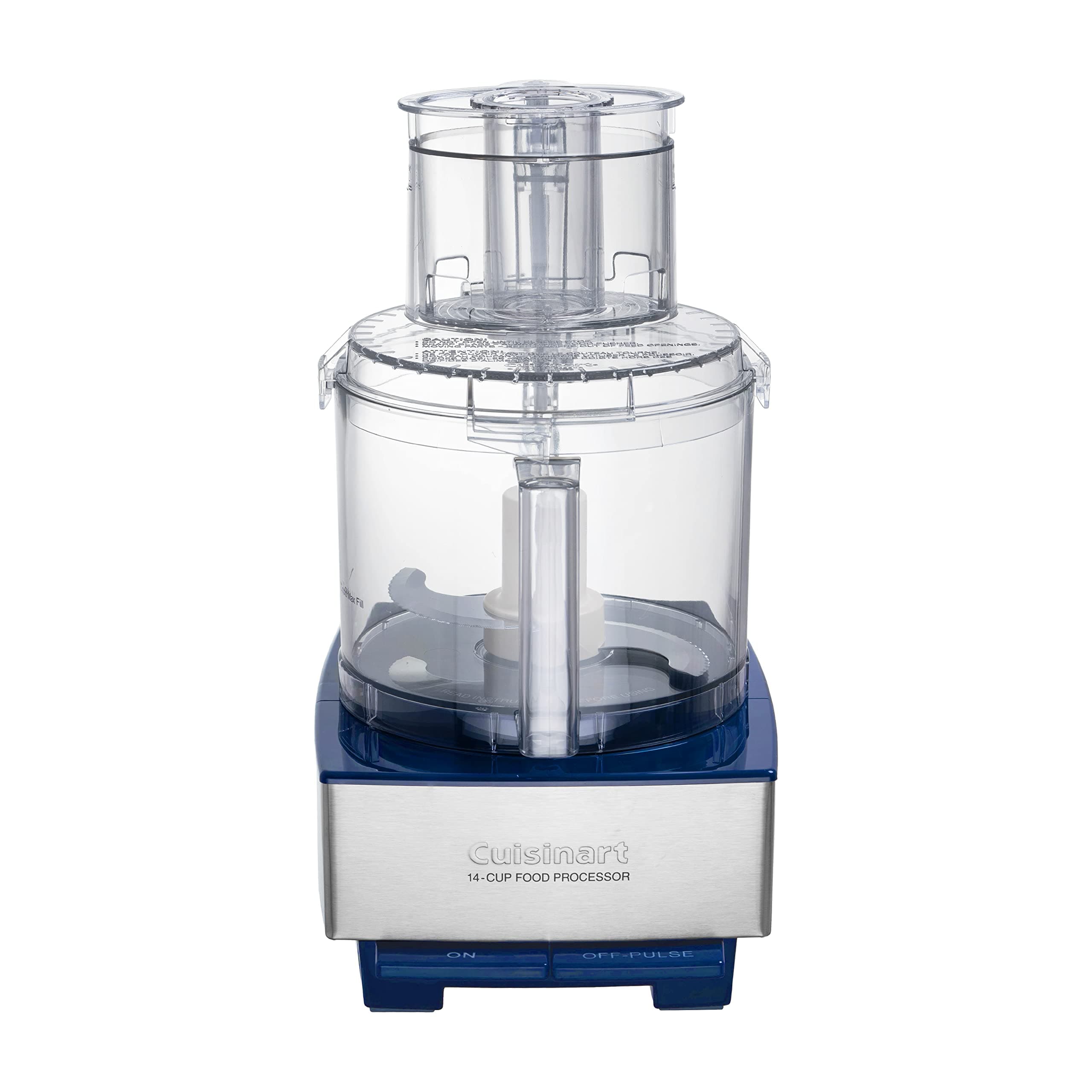 Cuisinart Food Processor 14-Cup Vegetable Chopper for Mincing, Dicing, Shredding, Puree & Kneading Dough, Navy Stainless Steel, DFP-14BCNYCB