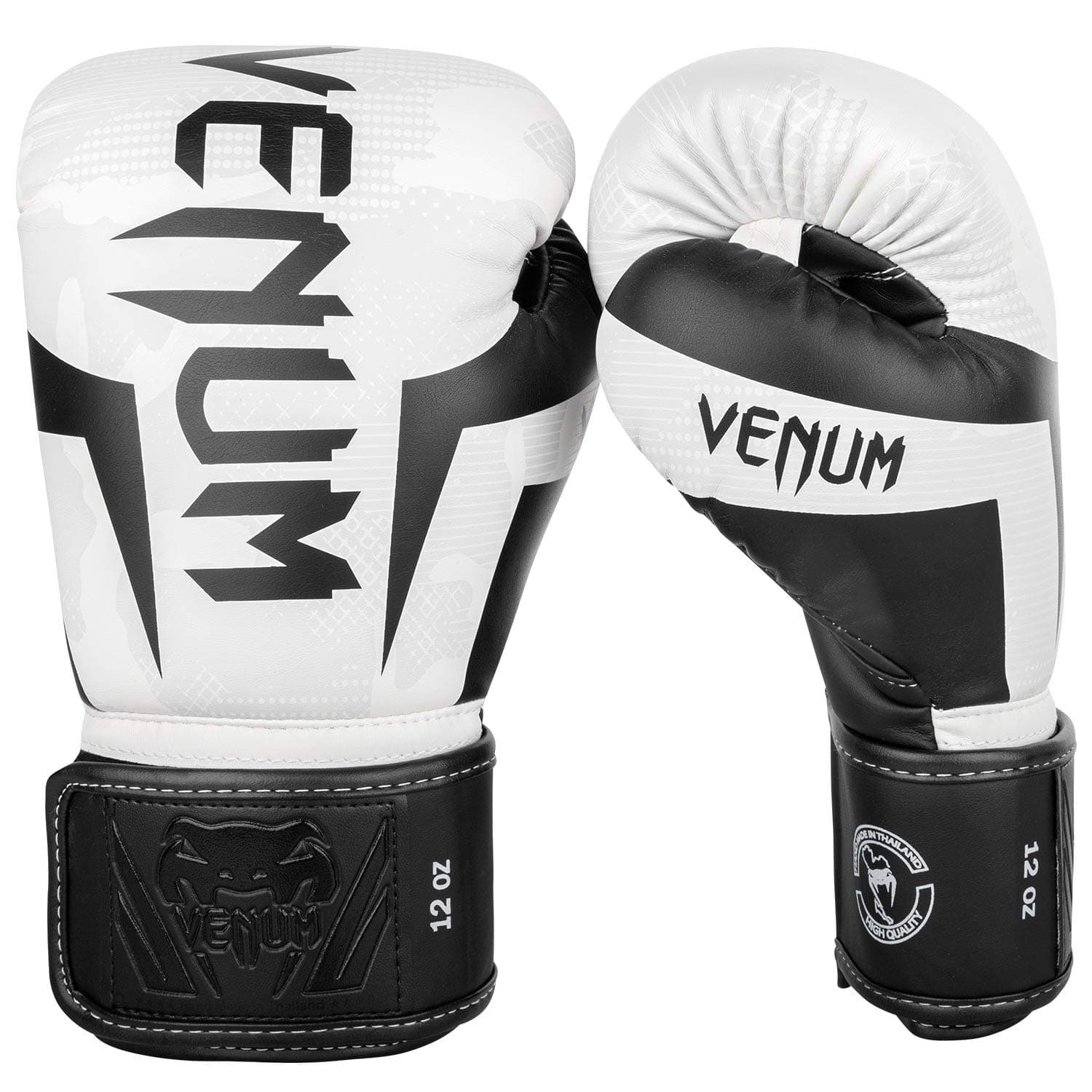 Venum Elite Boxing Gloves - White/Camo - 14 Oz