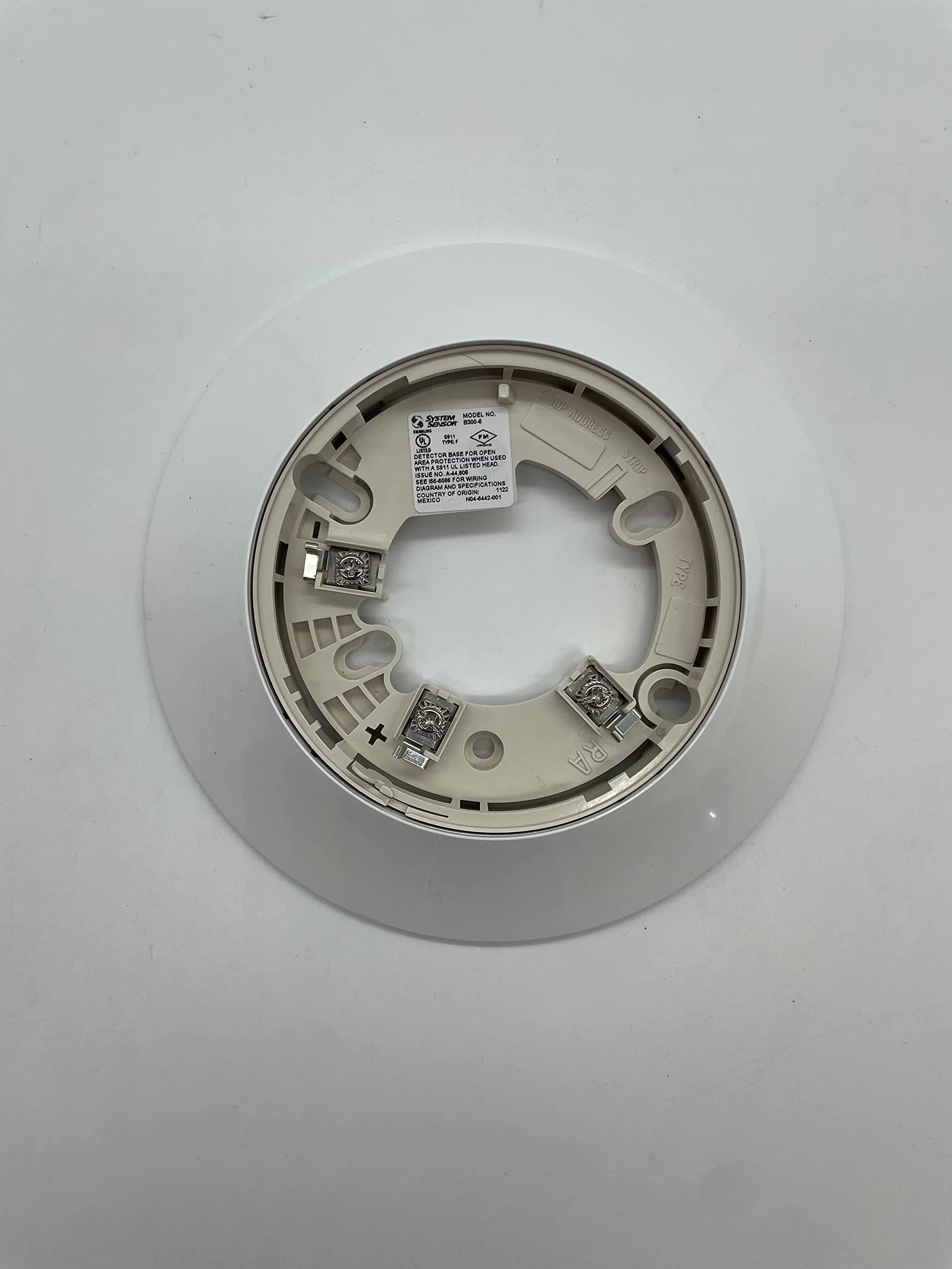 Notifier B300-6 - 6" Flanged Mounting Base for Detectors - Ivory