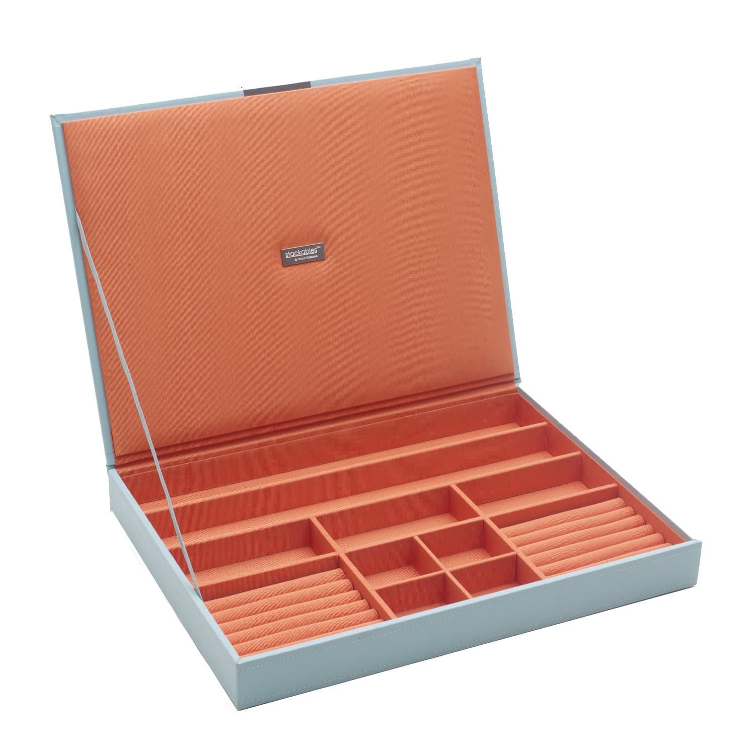 Stackables Jewelry/Watch Tray with Lid by Wolf