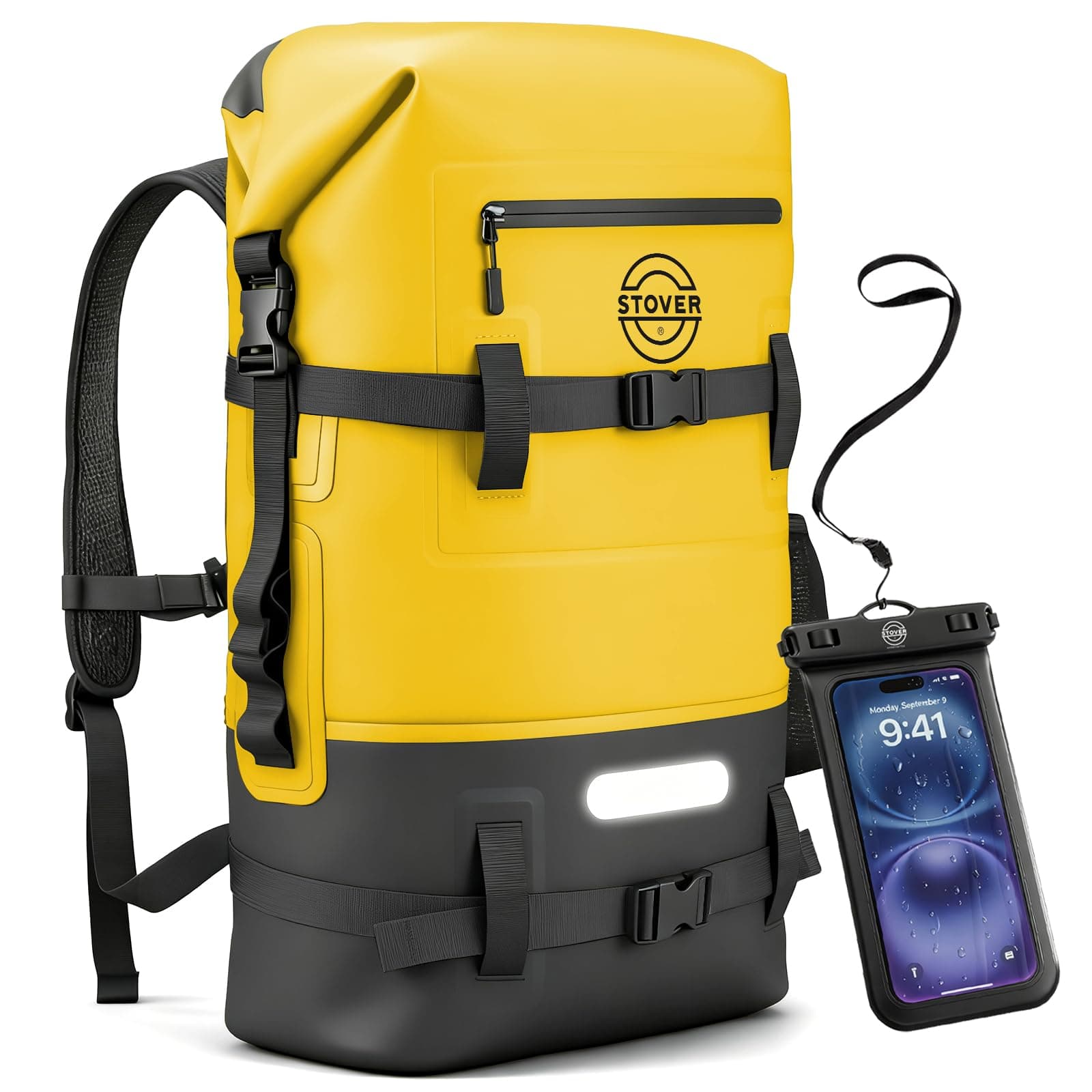 5/10/25/30/40/55L Waterproof Backpack- Floating Dry Bag for Kayaking, Travel, Beach, Hiking, & Camping, Men/Women