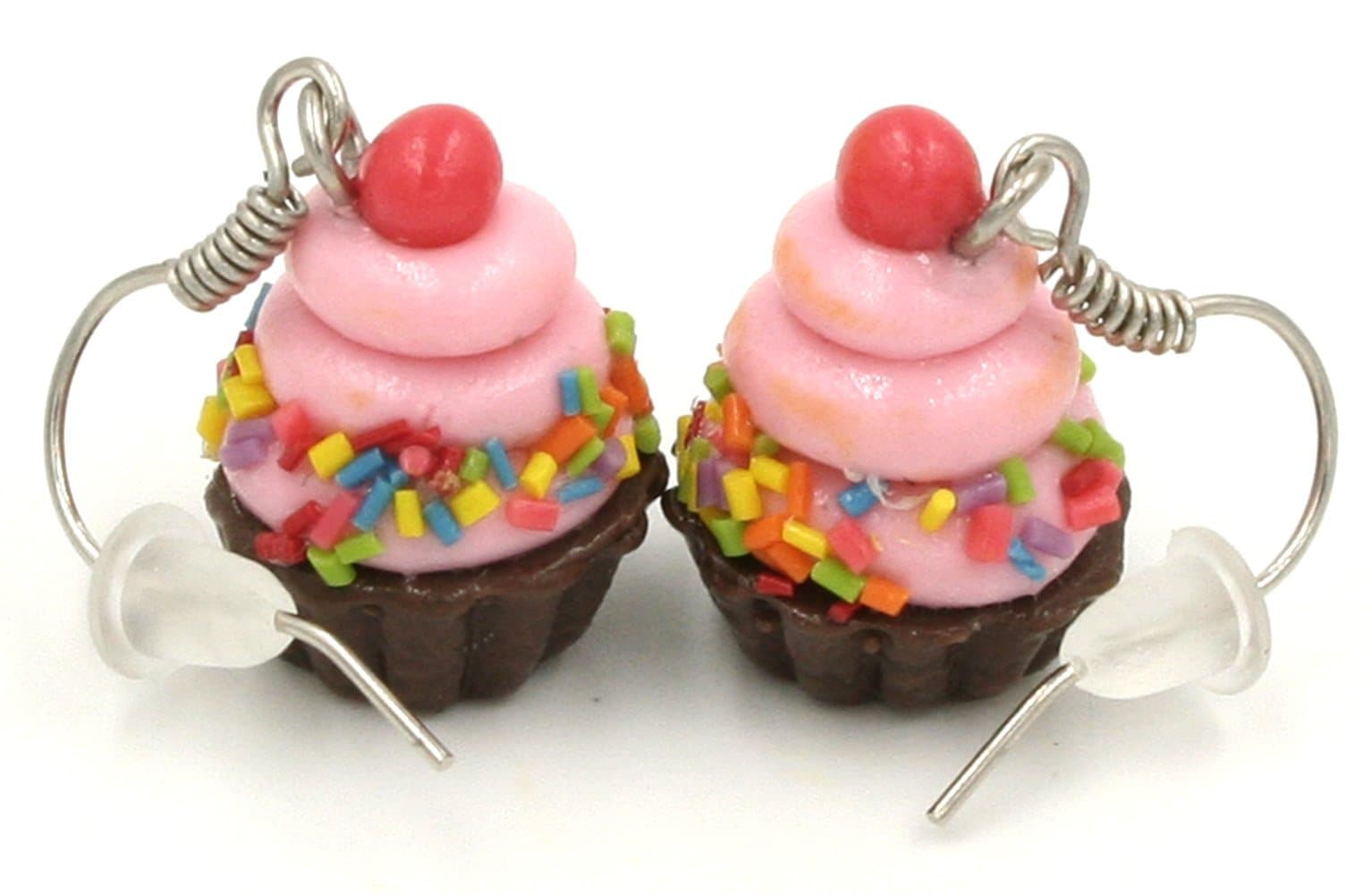 Be Bes earringsPolymer Clay Handmade Cupcake Earrings