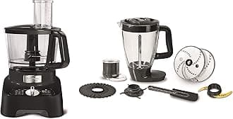 MOULINEX Food Processor | Double Force 3L Food Processor |1000 W | 8 Attachments | Black |3 L Bowl Capacity and a 2 L Blender | 2 Years Warranty |FP821827