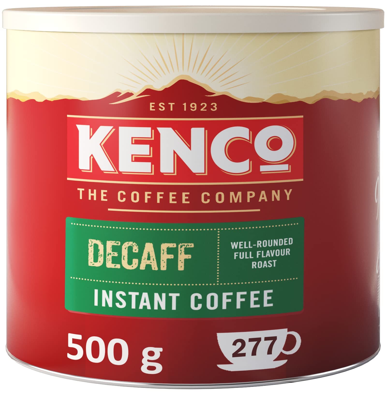 Kenco Decaf Instant Coffee Tin - 1 x 500g