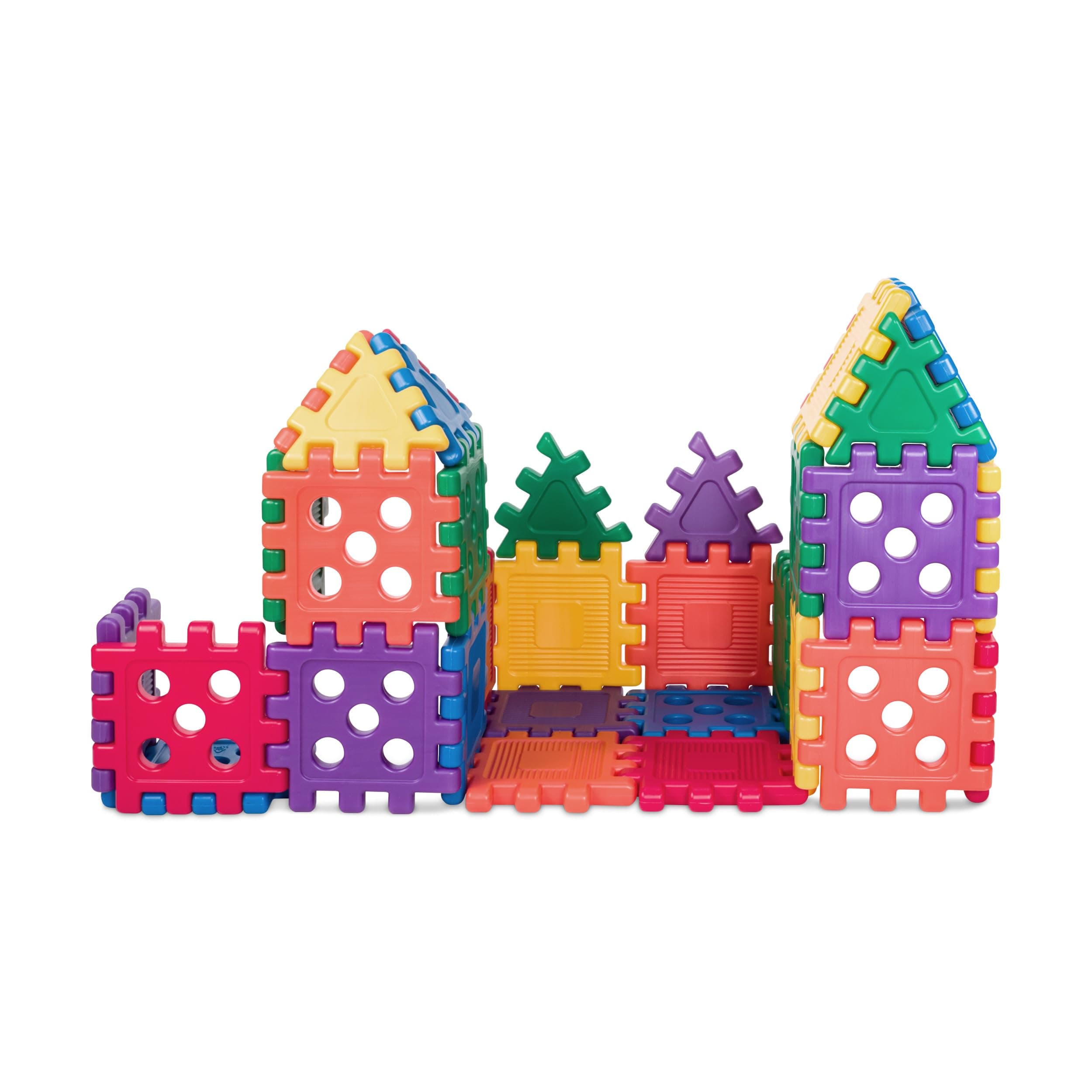 Careplay Oversized Waffle Grid Building Blocks Set, 12x12 Inch Design, Easy-to-Use Building Toys for Toddlers and Kids, 32 Piece Set, Ages 18 Months to 5 Years, 10 Year Assurance