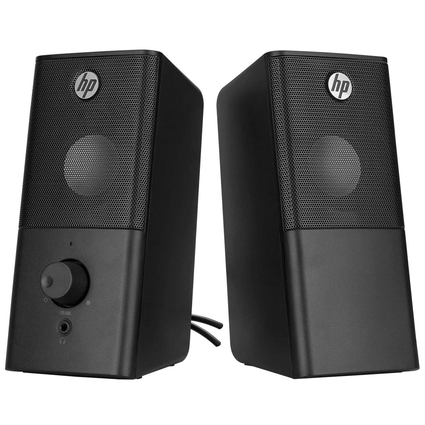 HP DHS-2101 12W 2.0 Channel Micro USB Computer Desktop Bookshelf Speaker - Black