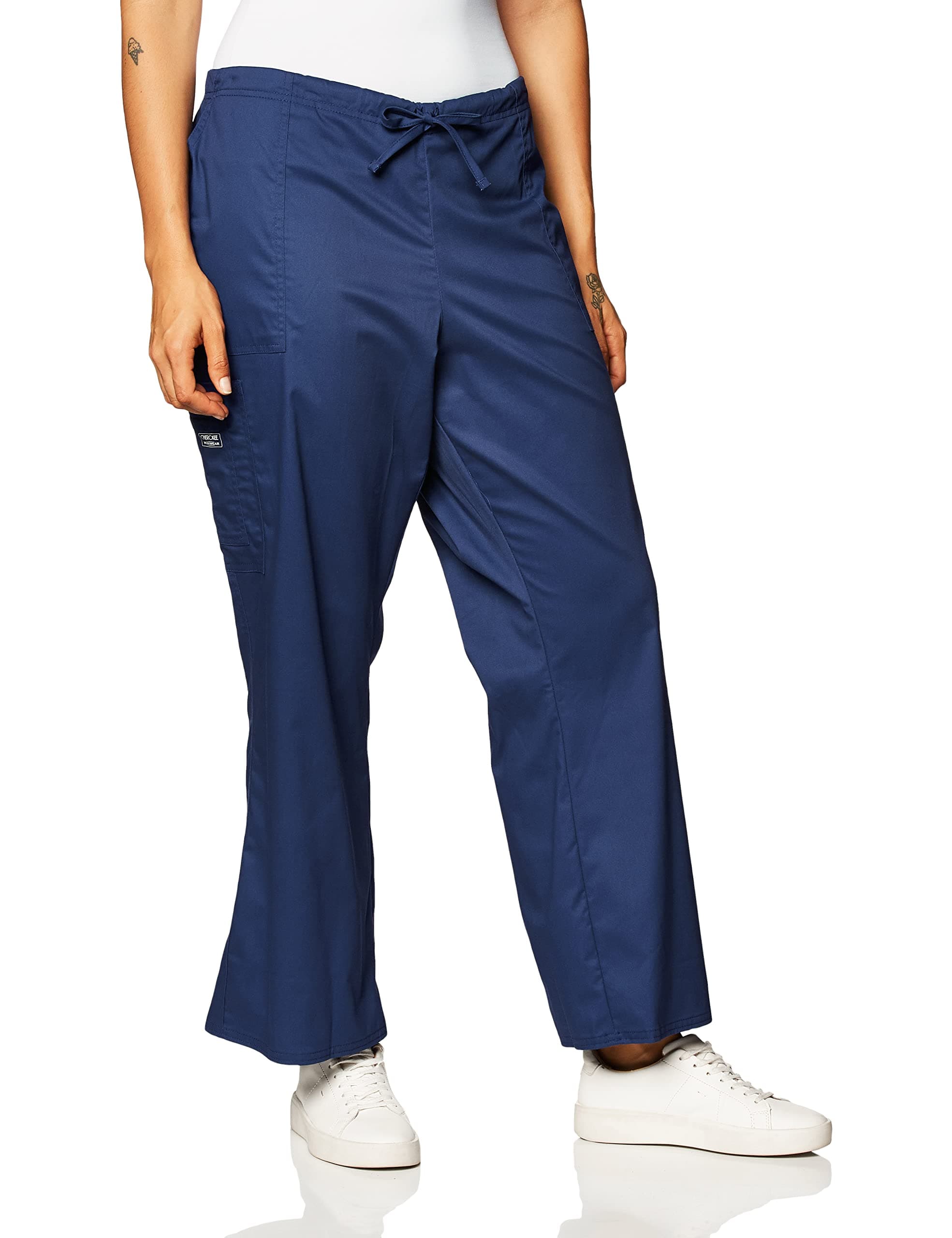 CHEROKEE Women's Workwear Core Stretch Drawstring Cargo Scrubs Pant
