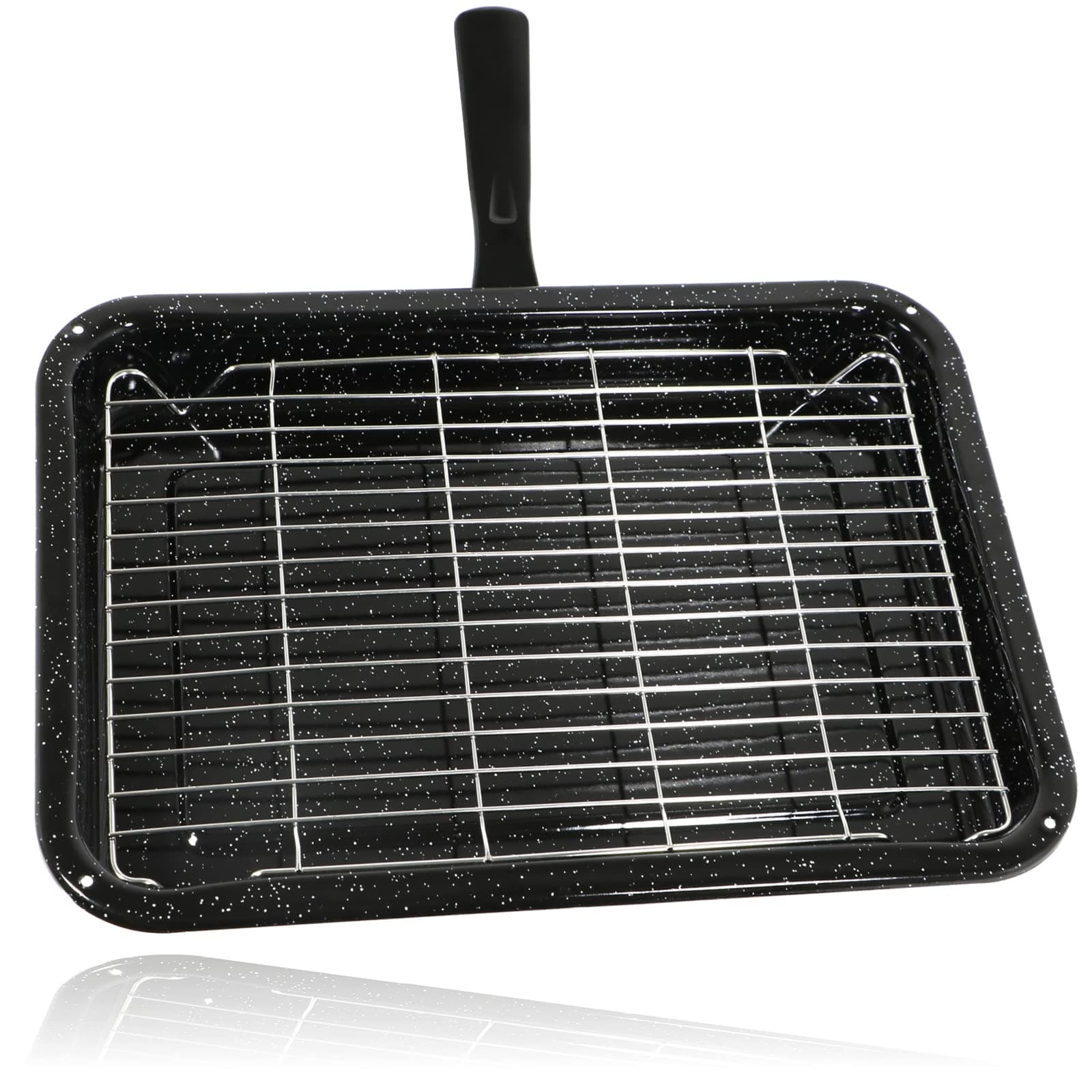 Small Grill Pan with Detachable Handle and Rack